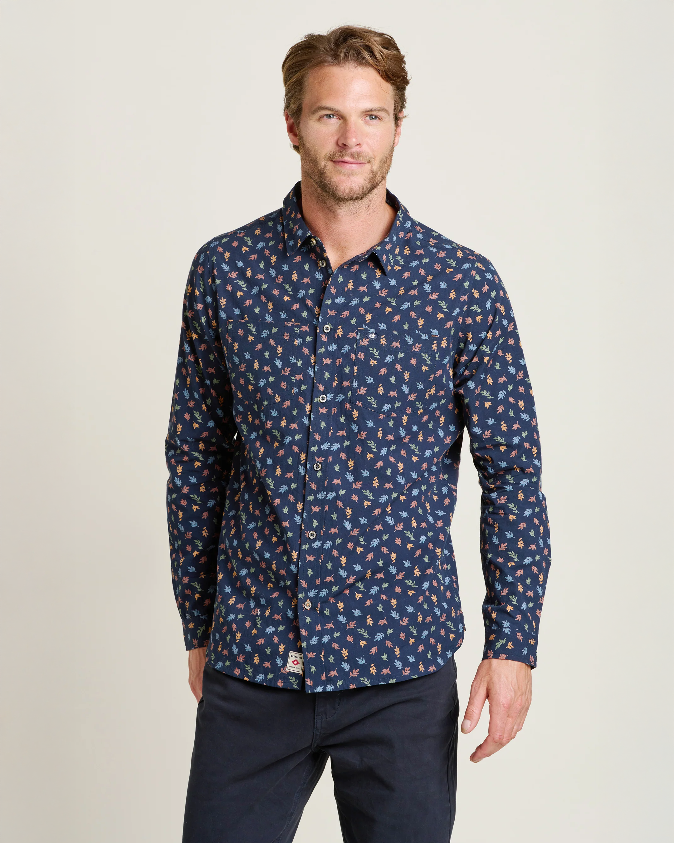 Brakeburn Leaf Print Shirt