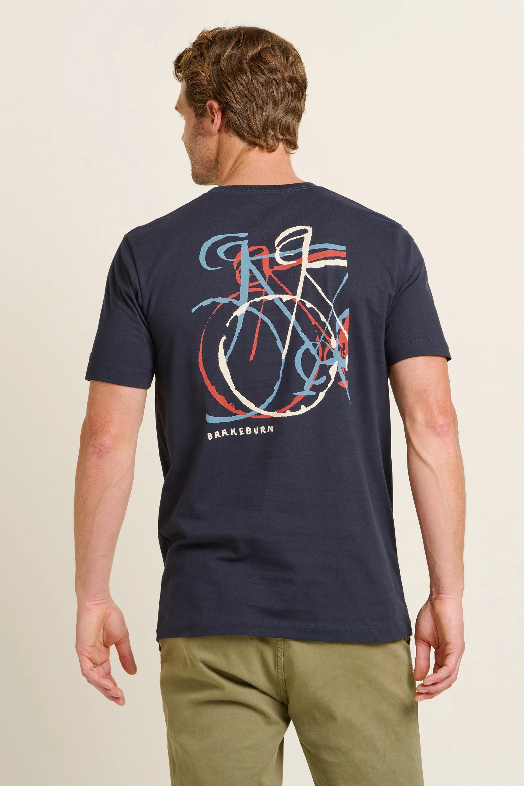 Brakeburn Abstract Bike Tee | Navy