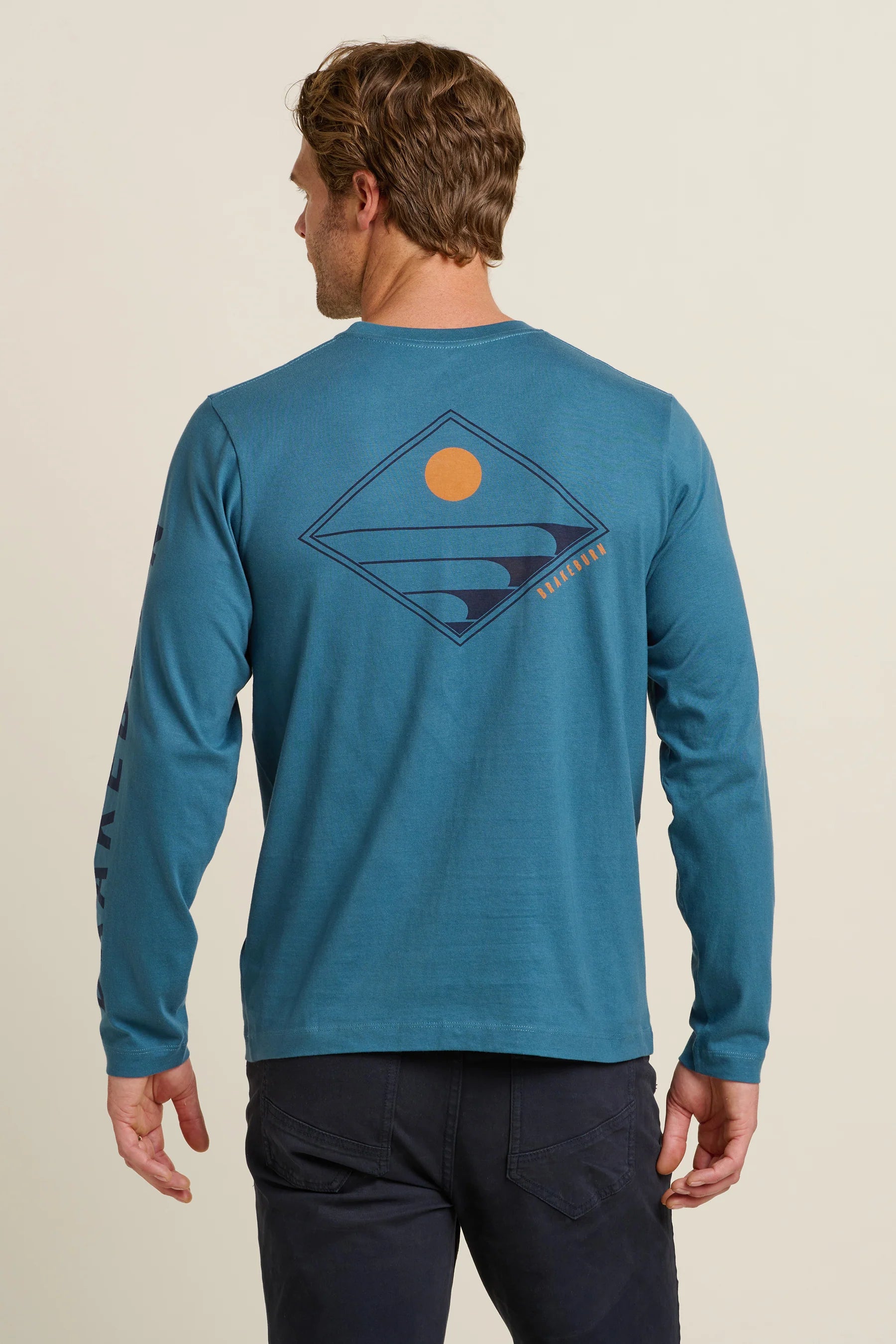 Brakeburn Barrel Waves Long Sleeve Tee | Blue
