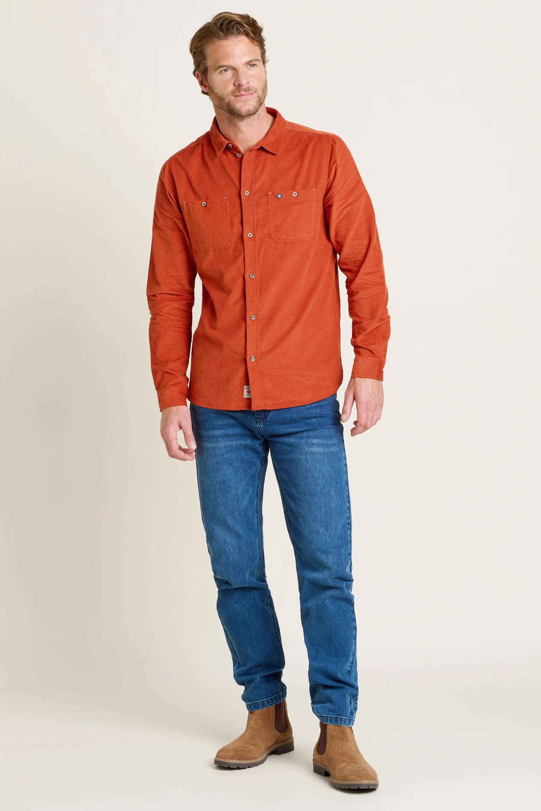 Brakeburn Cord Shirt | Rust
