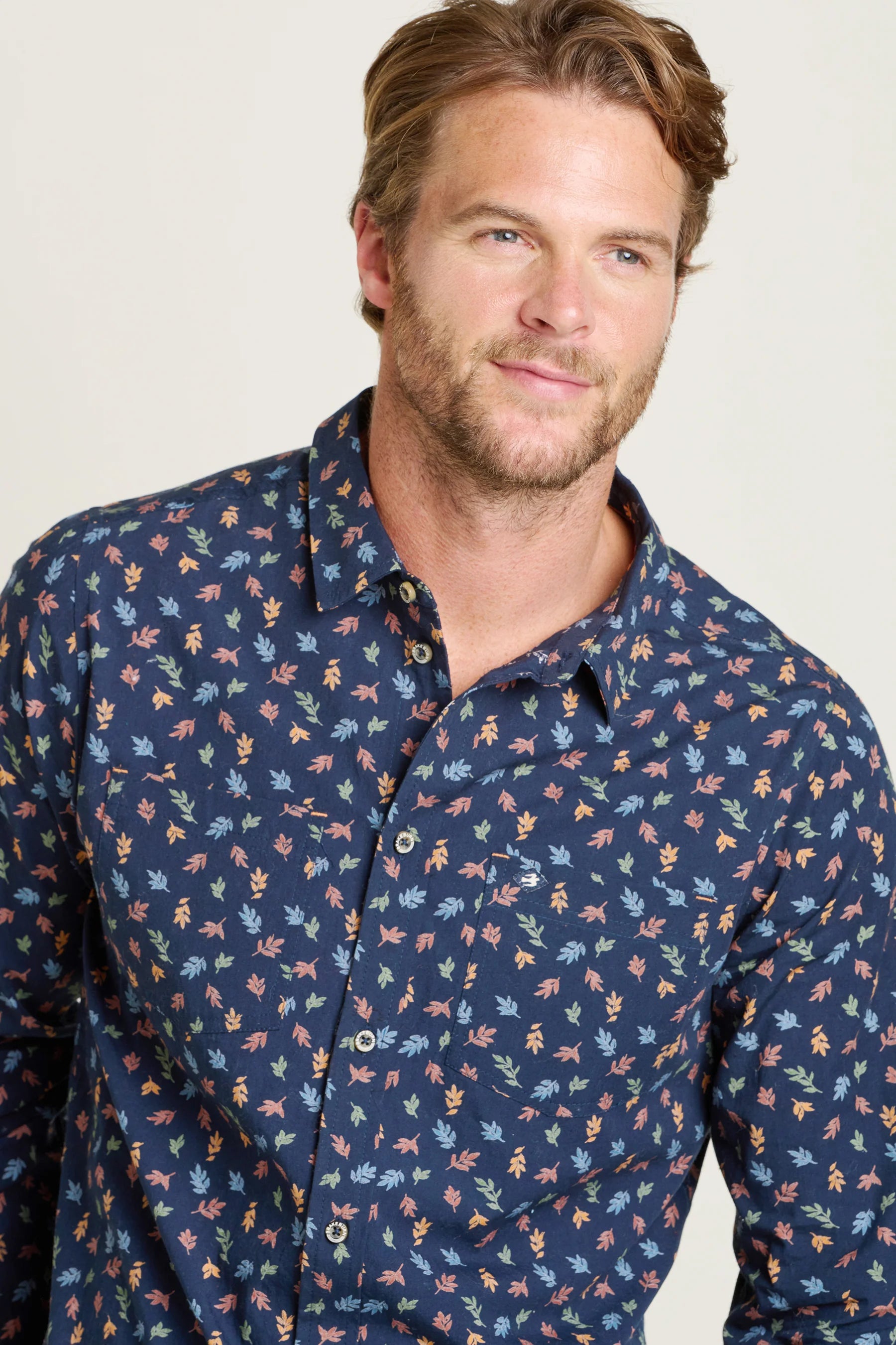 Brakeburn Leaf Print Shirt