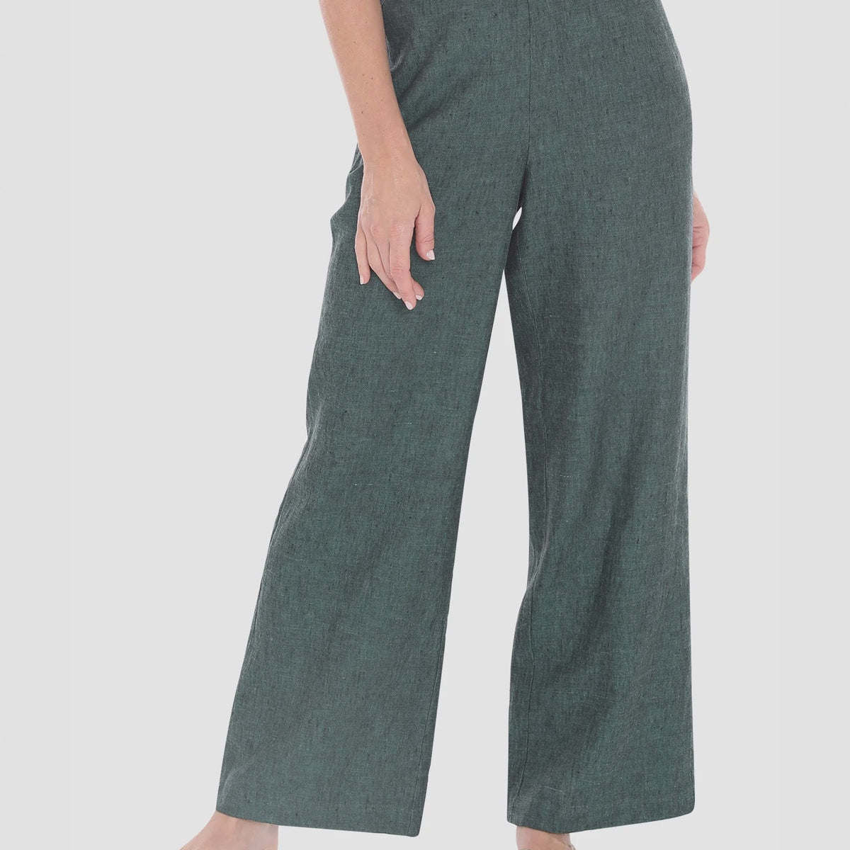 Button Tab Pant in Nutshell C/D