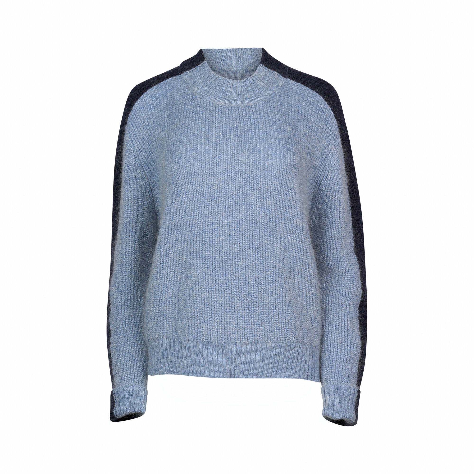 Knewe 2033 Two Tone Sweater | Sky Blue/Ink