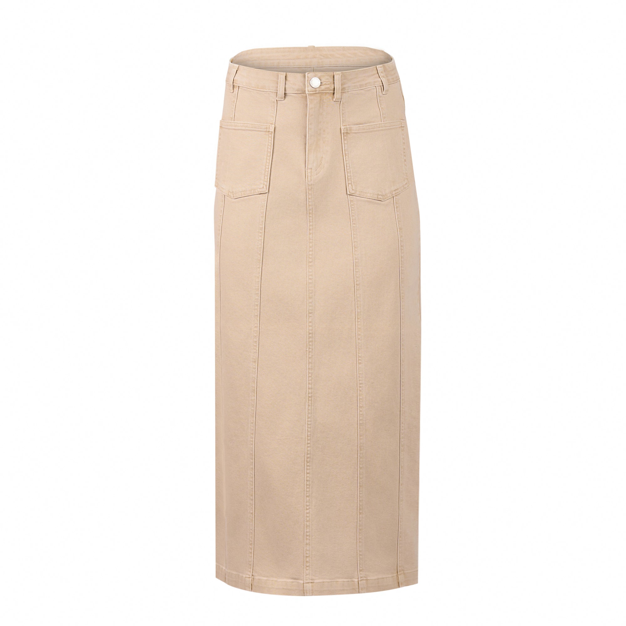 Knewe 4032 Copper Skirt | Oat Denim
