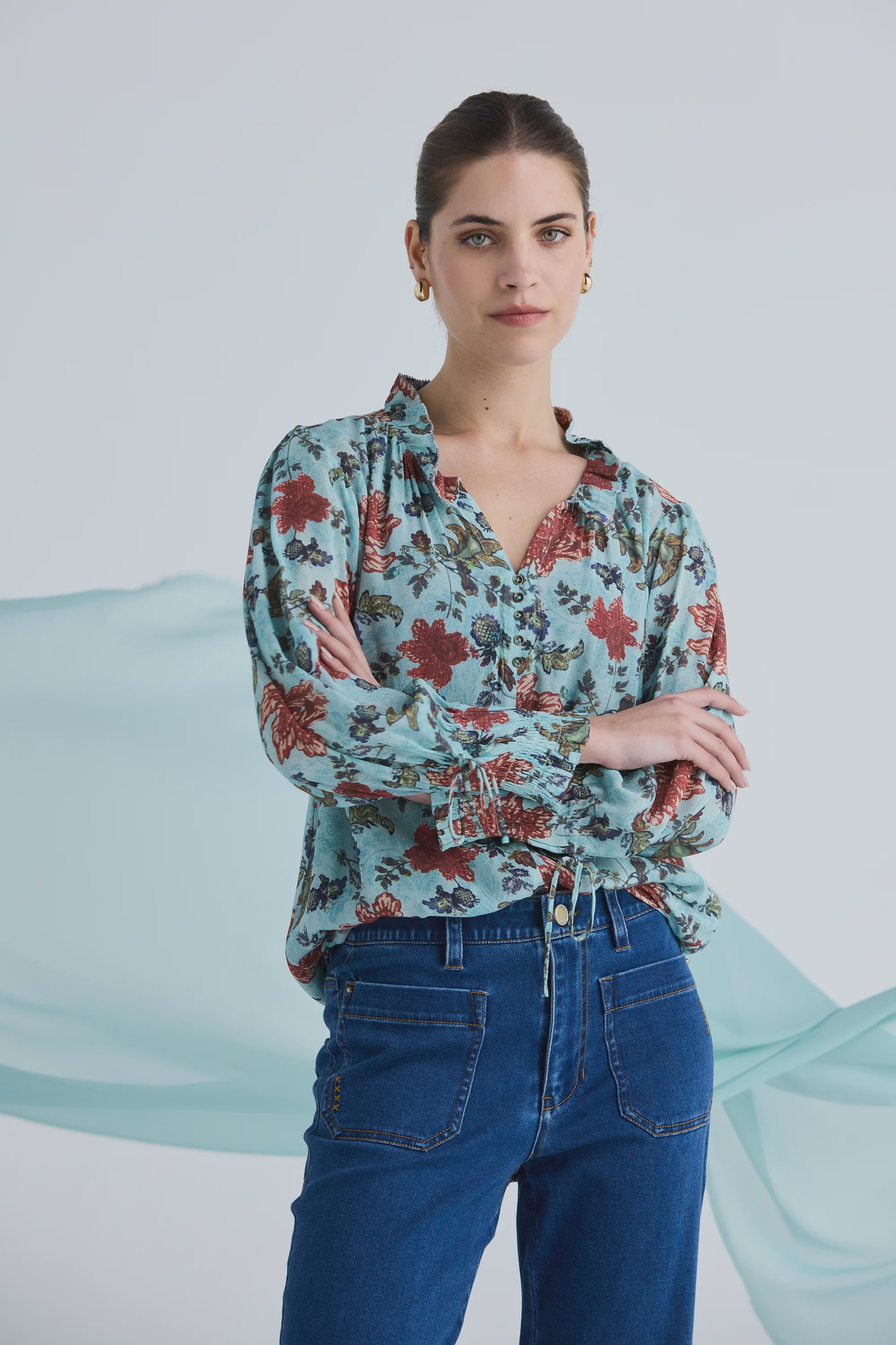 Lania-Aria Print Top