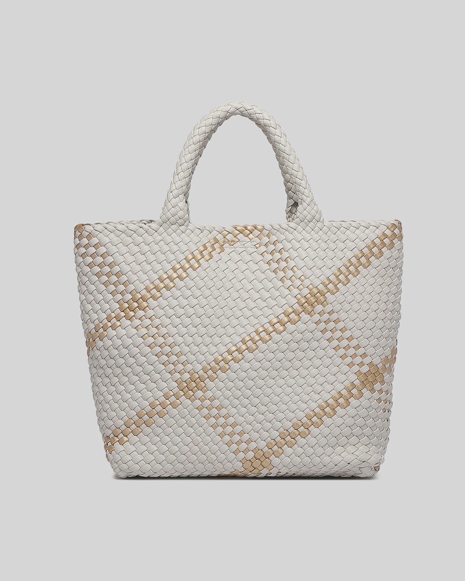 Louenhide Cruiser Woven Tote Bag | Vanilla/Gold