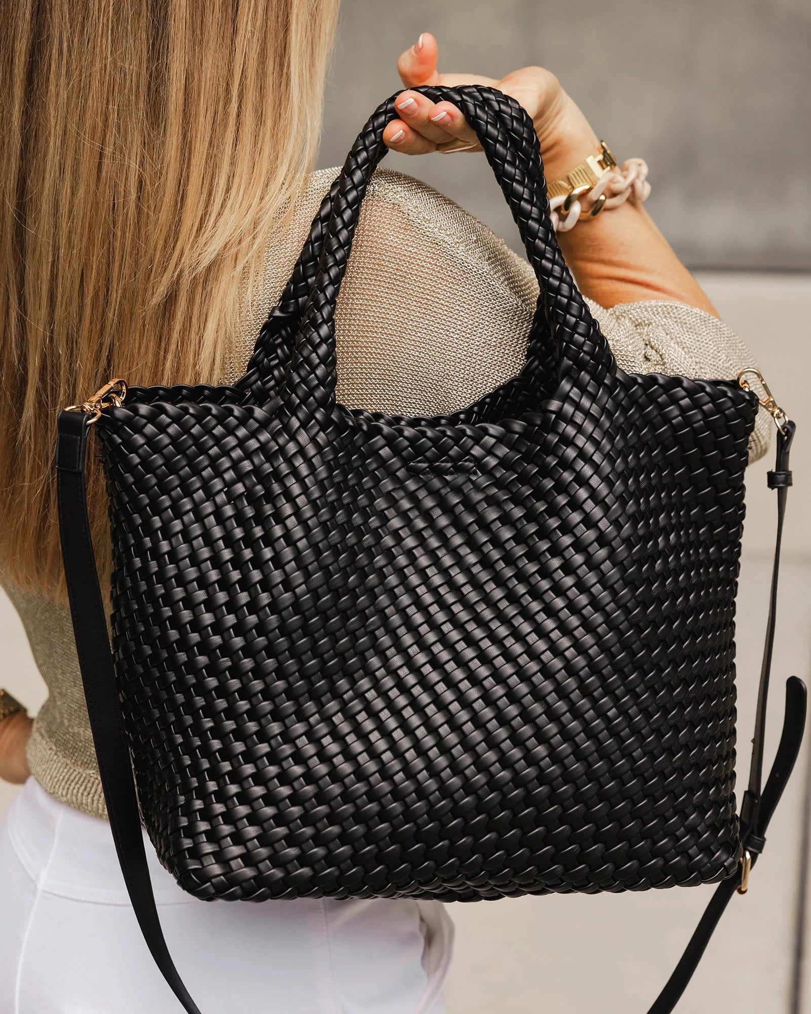 Louenhide Cruiser Woven Tote Bag | Black