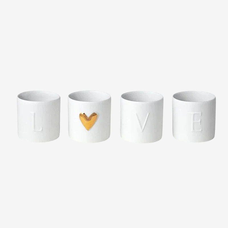 Love Mini Tealight Set of 4 | RD14343