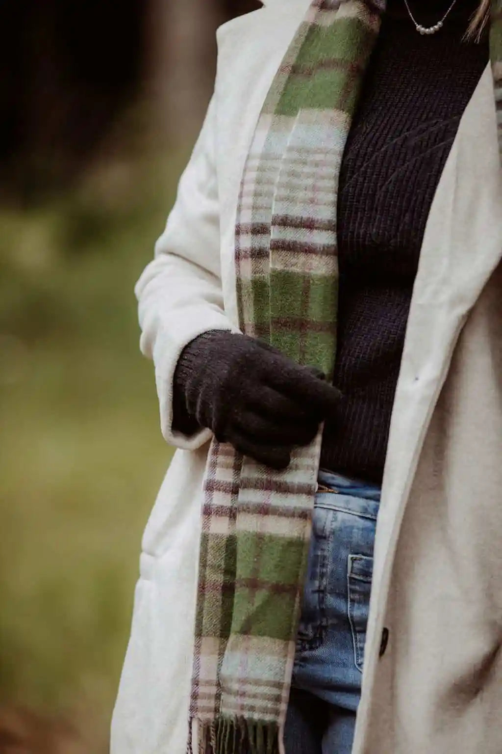 Lumi 100% Wool Scarf | Green