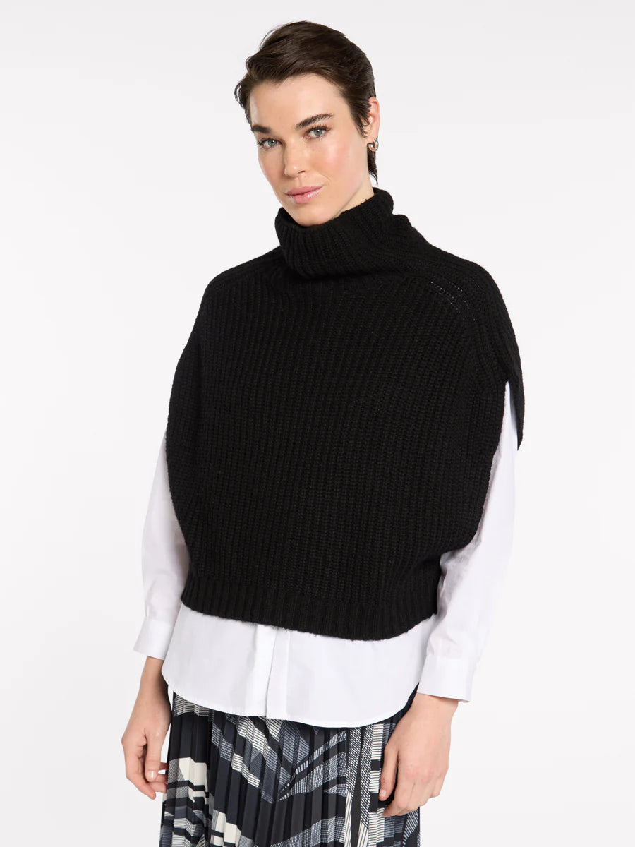 Marco Polo Chunky Knit Pull Over | Black