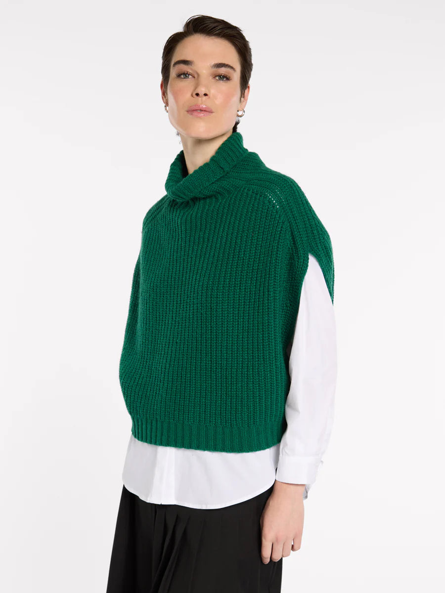 Marco Polo Chunky Knit Pull Over | Emerald