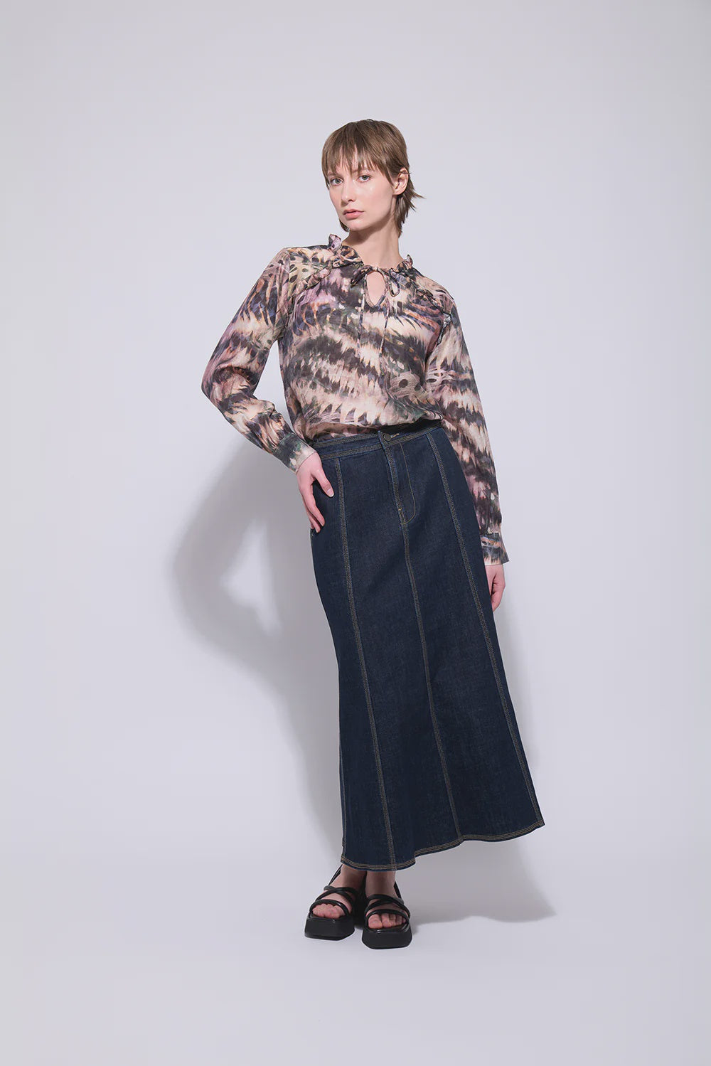 Neris Ida Skirt | Indigo