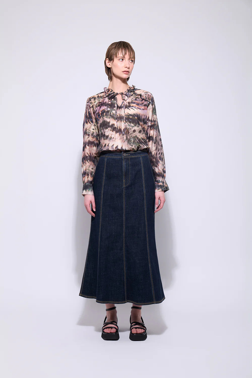 Neris Ida Skirt | Indigo