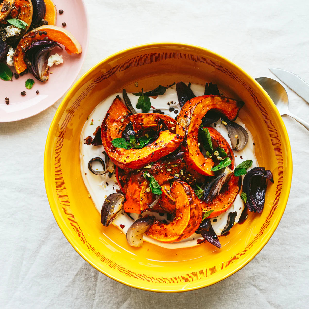 Ottolenghi | Salad Bowl Yellow / Red Stripes