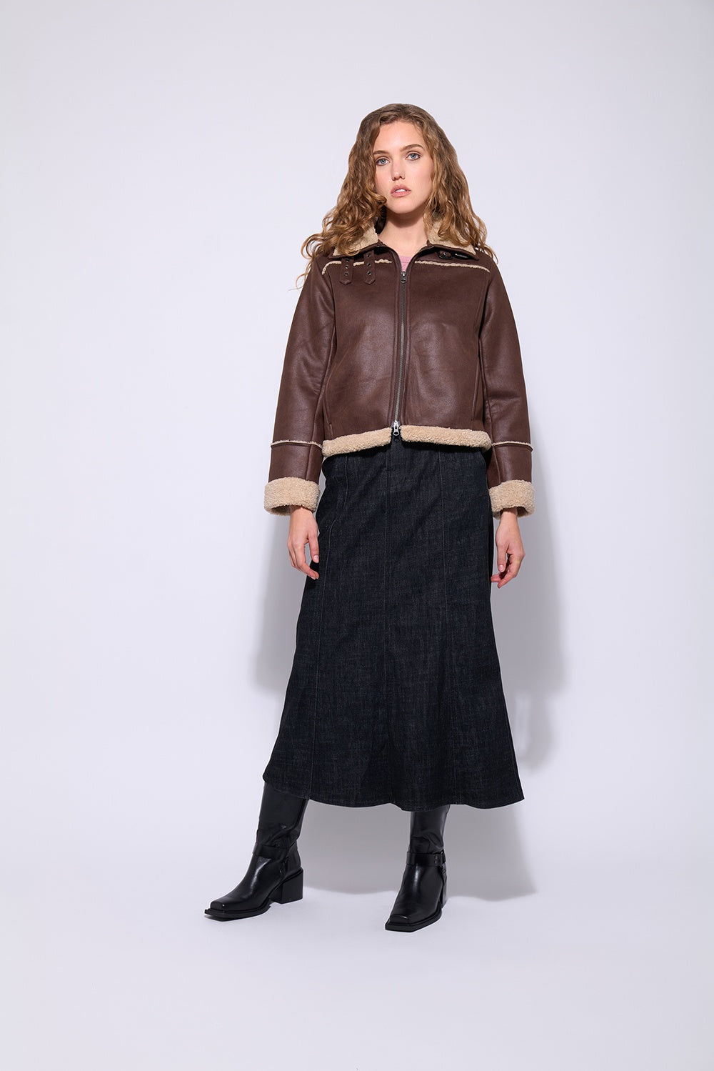 Neris Ida Skirt | Black Wash