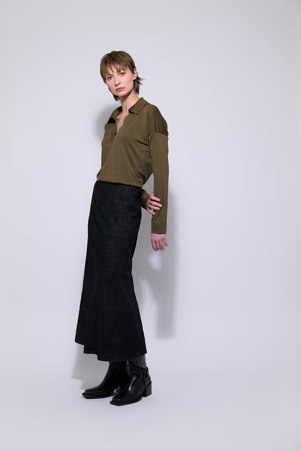 Neris Ida Skirt | Black Wash