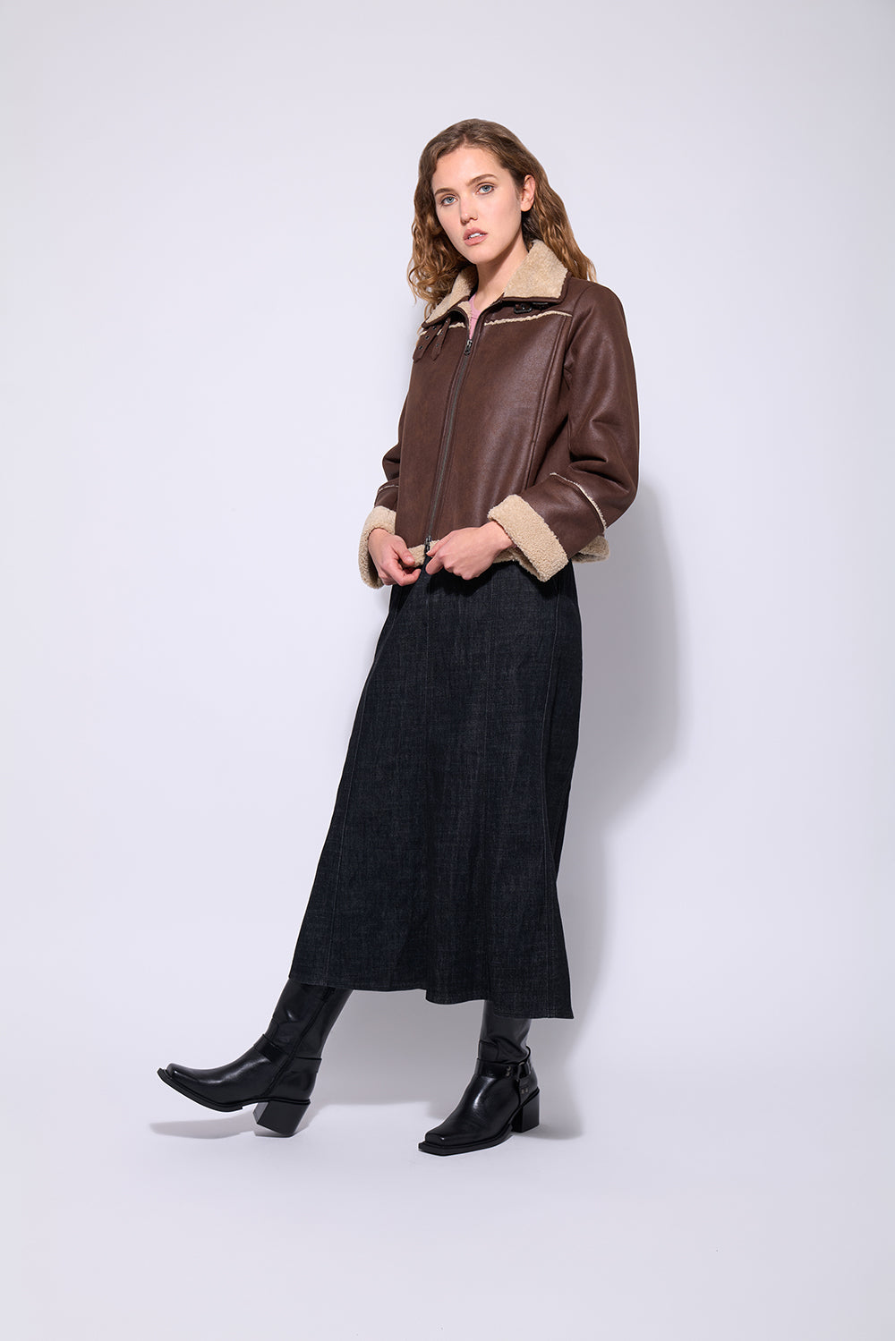 Neris Ida Skirt | Black Wash