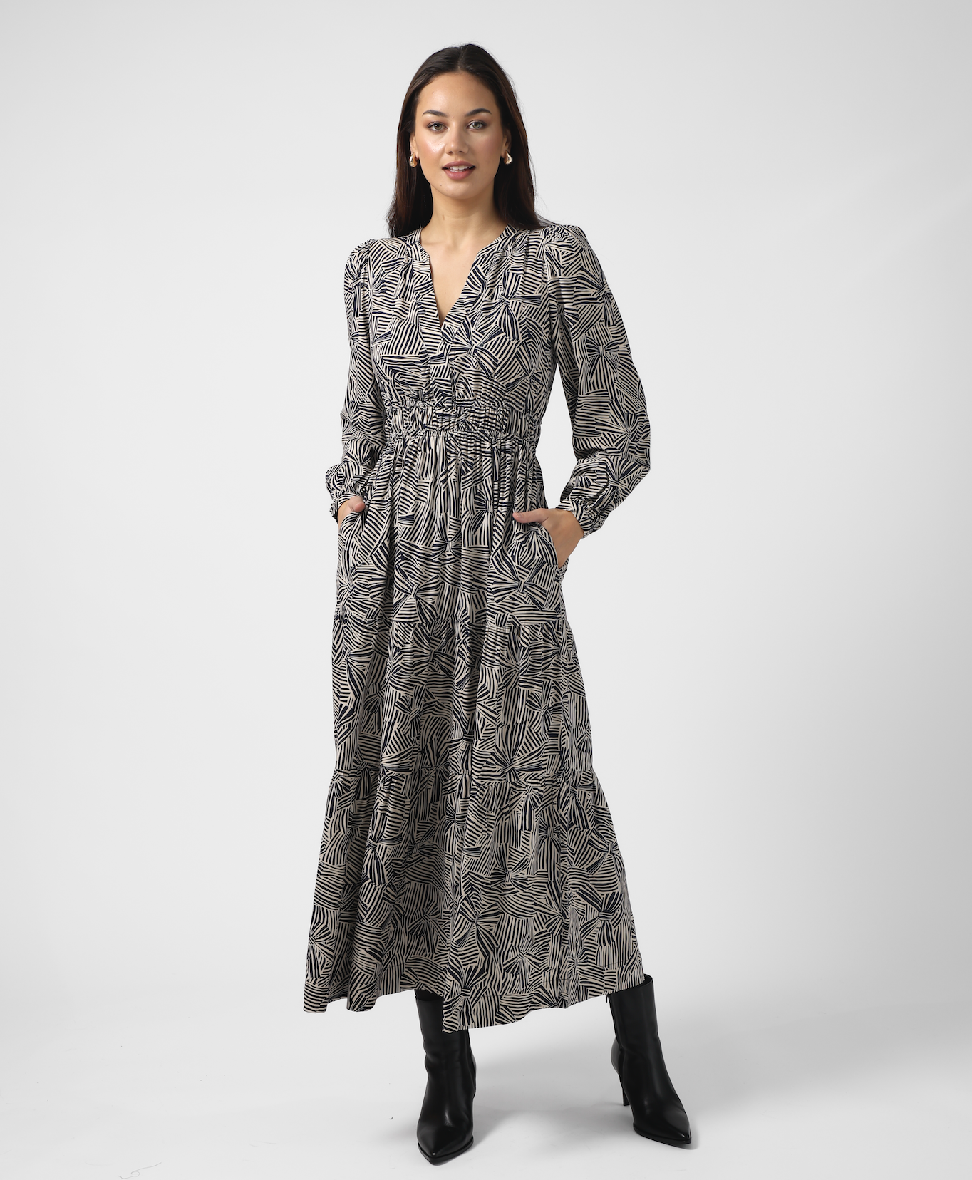 Stella + Gemma Vivienne Bow Tied Dress | Indigo