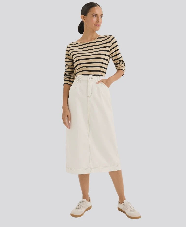 Yarra Trail Boardwalk Tee | Camel/Black