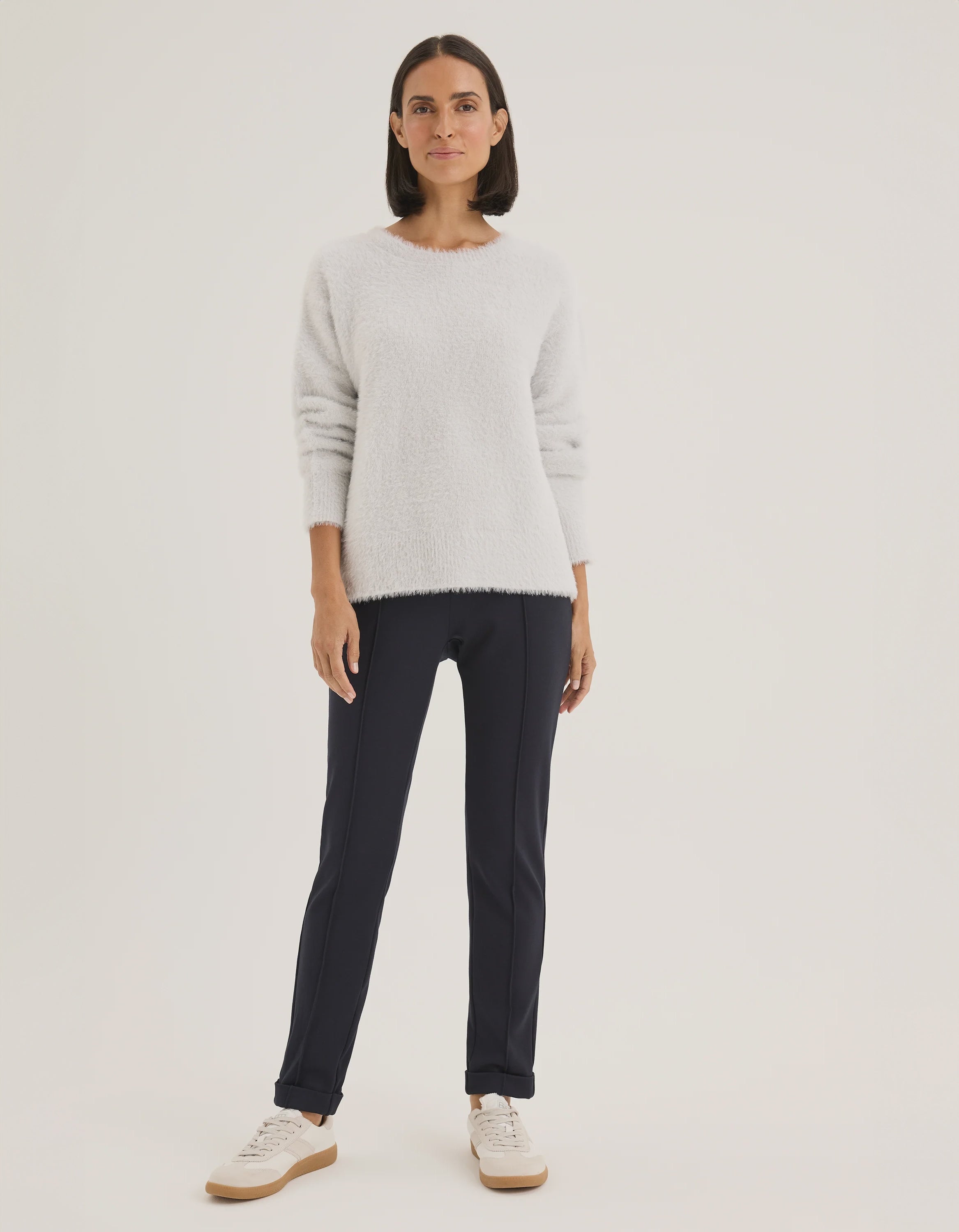 Yarra Trail Feather Knit | Silver
