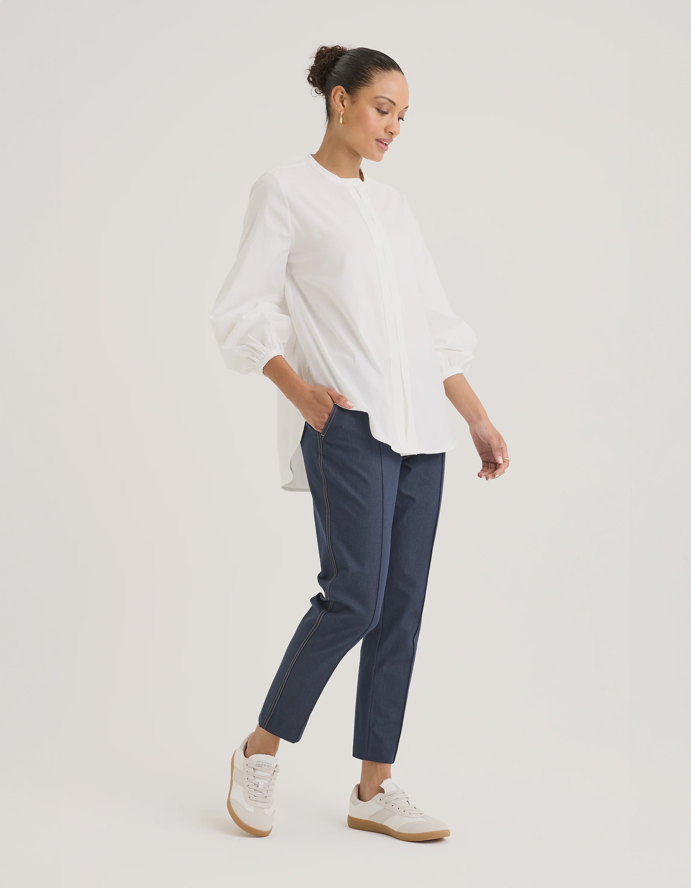 Yarra Trail Mantle Top | White