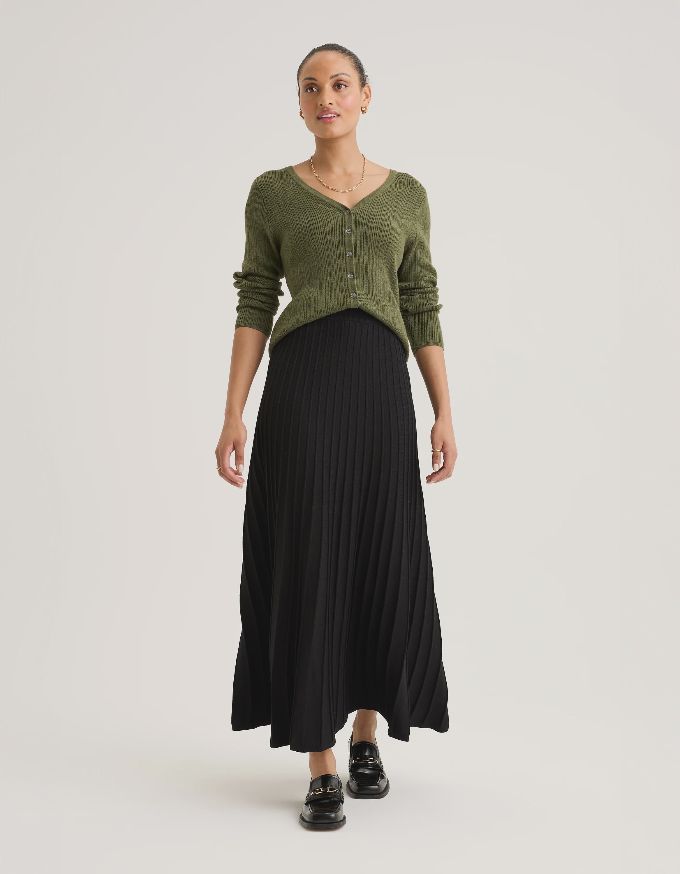 Yarra Trail Mica Cardi | Khaki