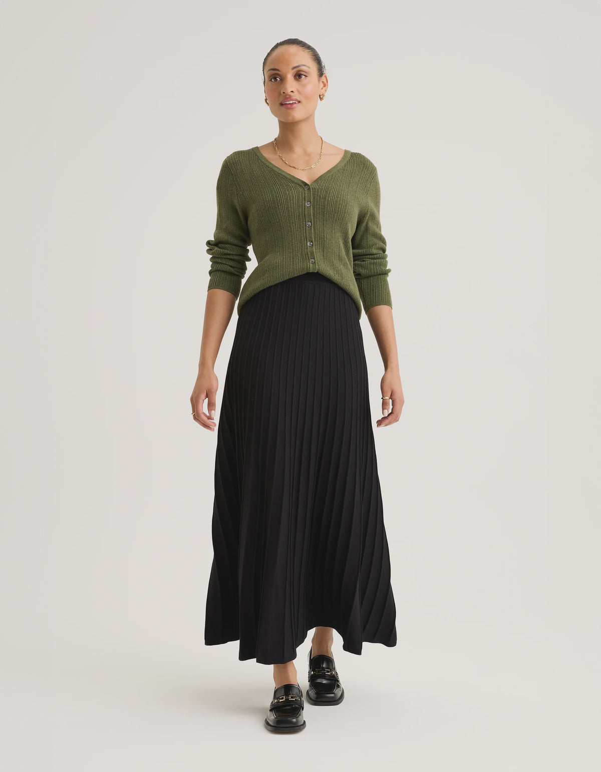 Yarra Trail Mica Cardi | Khaki