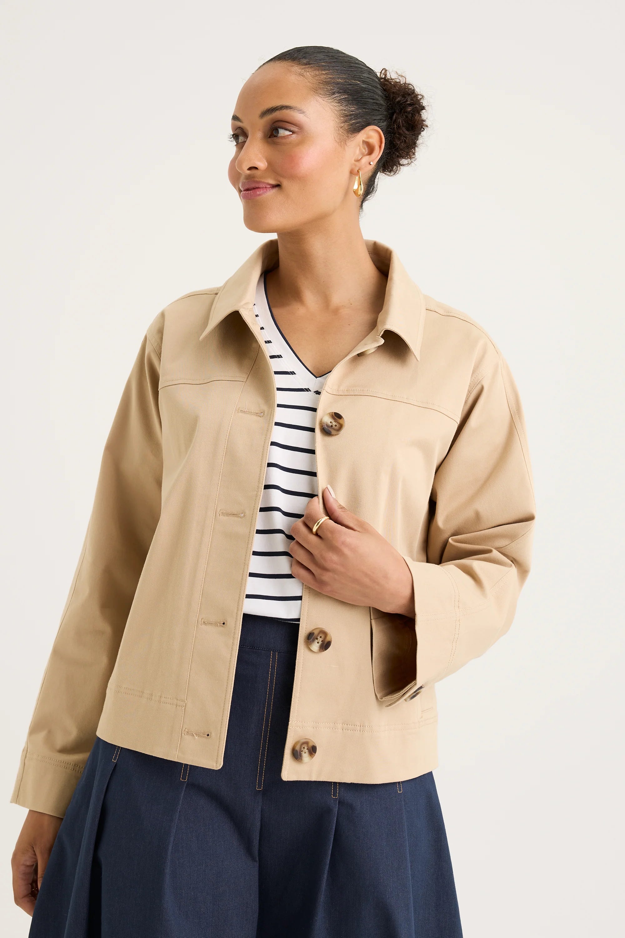 Yarra Trail Mila Shacket| Camel