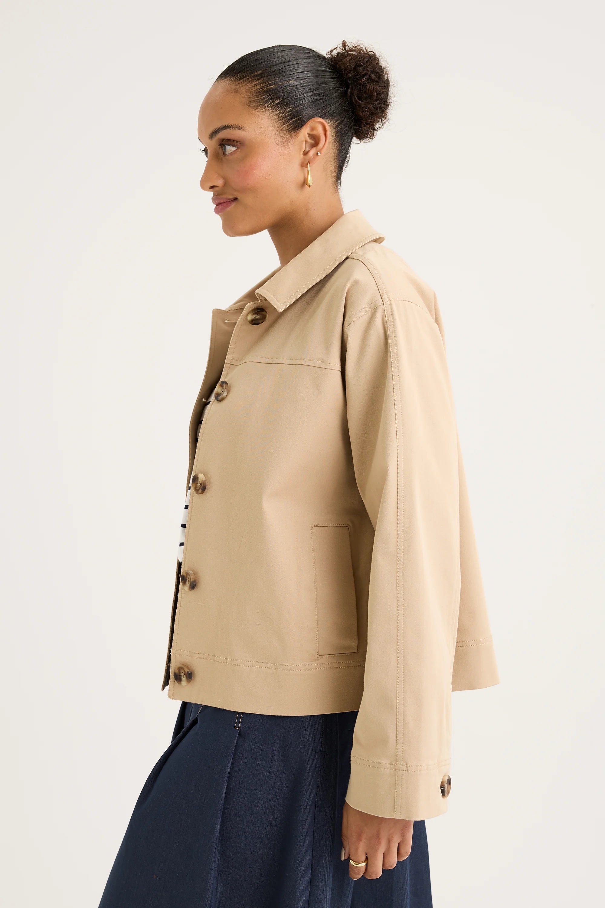 Yarra Trail Mila Shacket| Camel