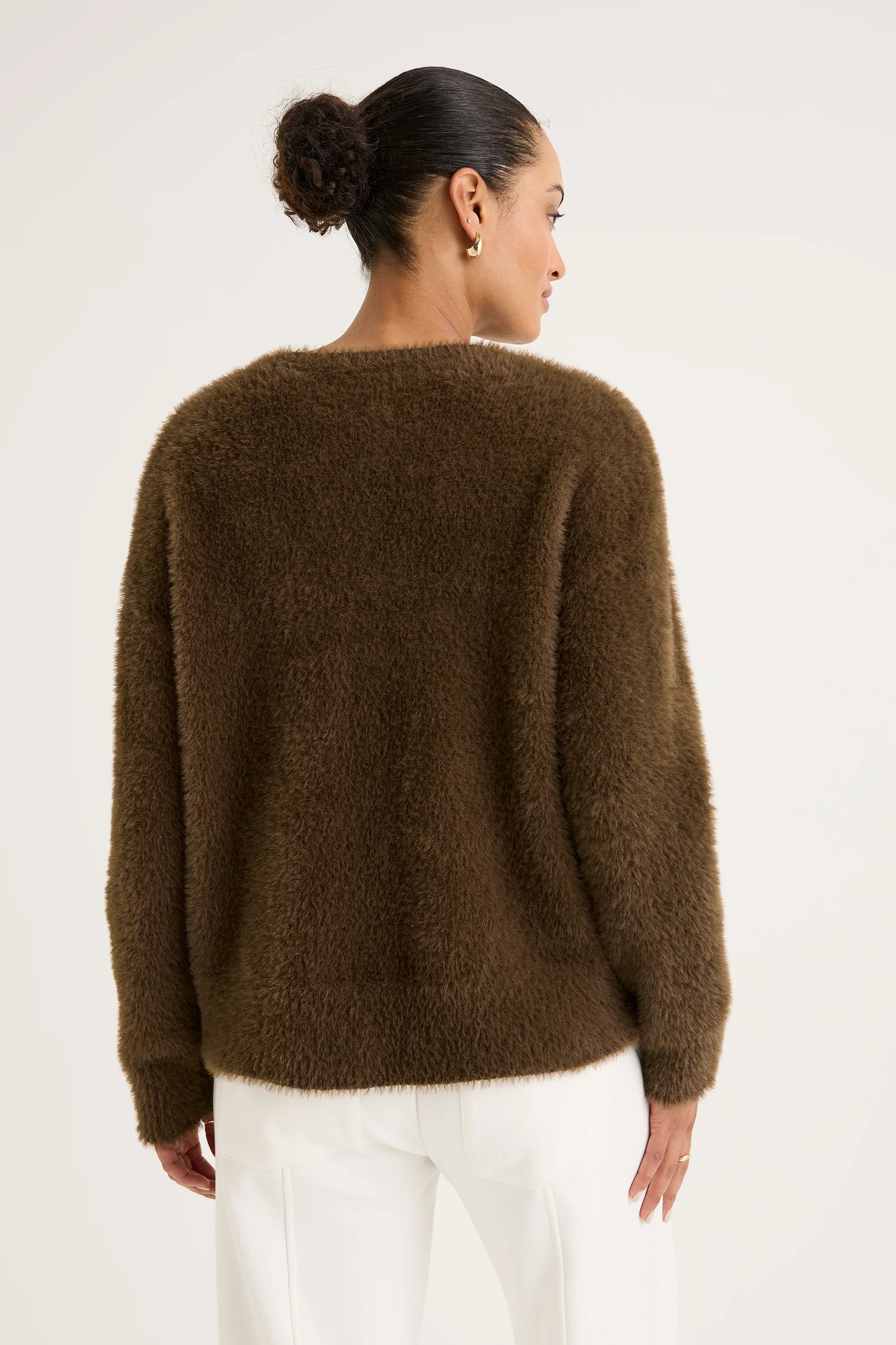 Yarra Trail Feather Knit | Cacao