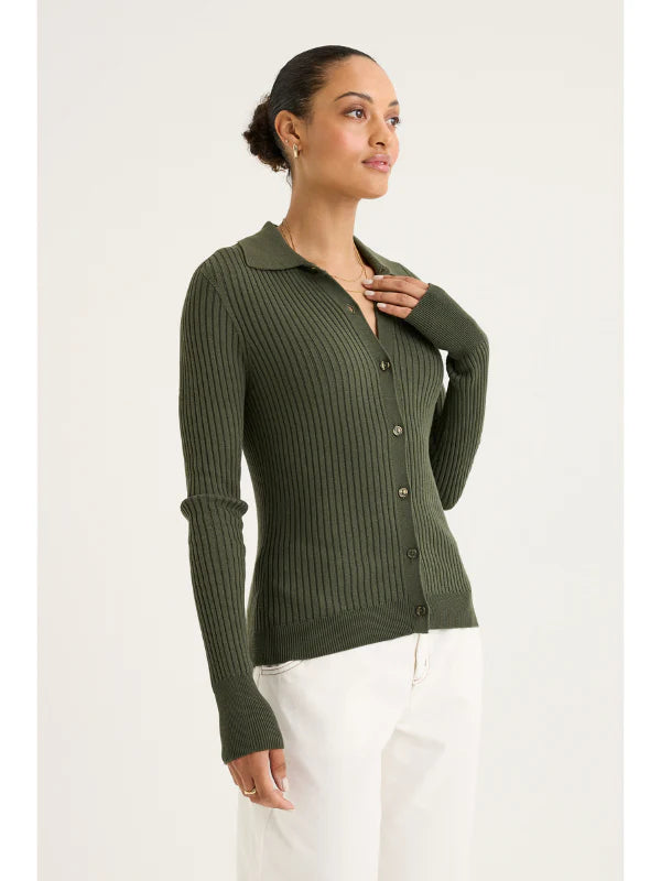 Yarra Trail Maple Cardi | Khaki