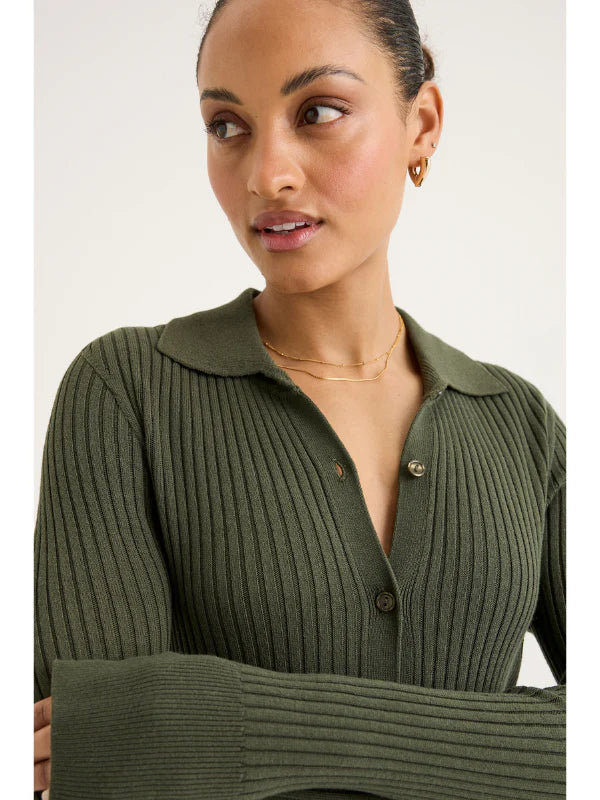 Yarra Trail Maple Cardi | Khaki