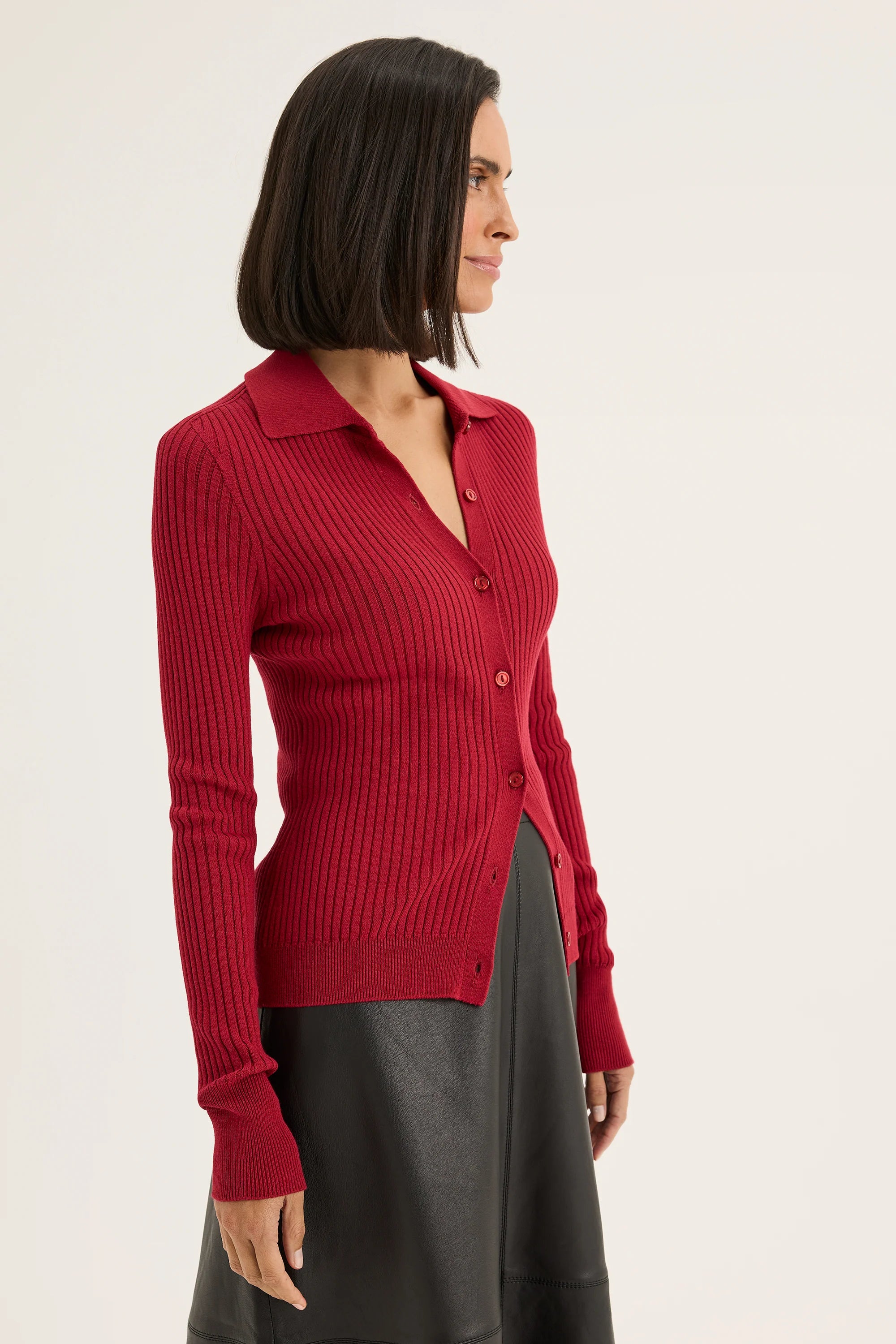Yarra Trail Maple Cardi | Scarlet