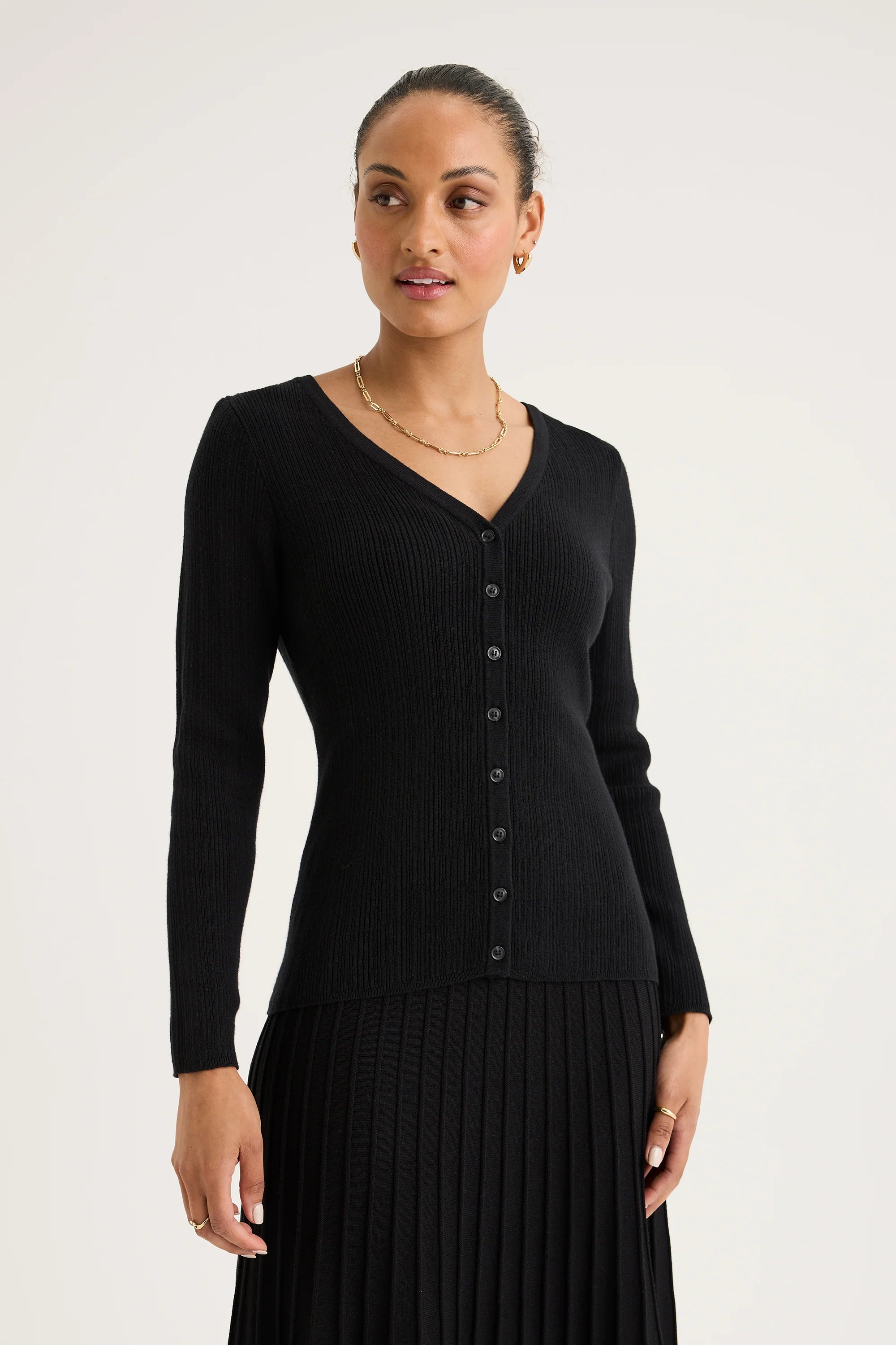 Yarra Trail Mica Cardi | Black