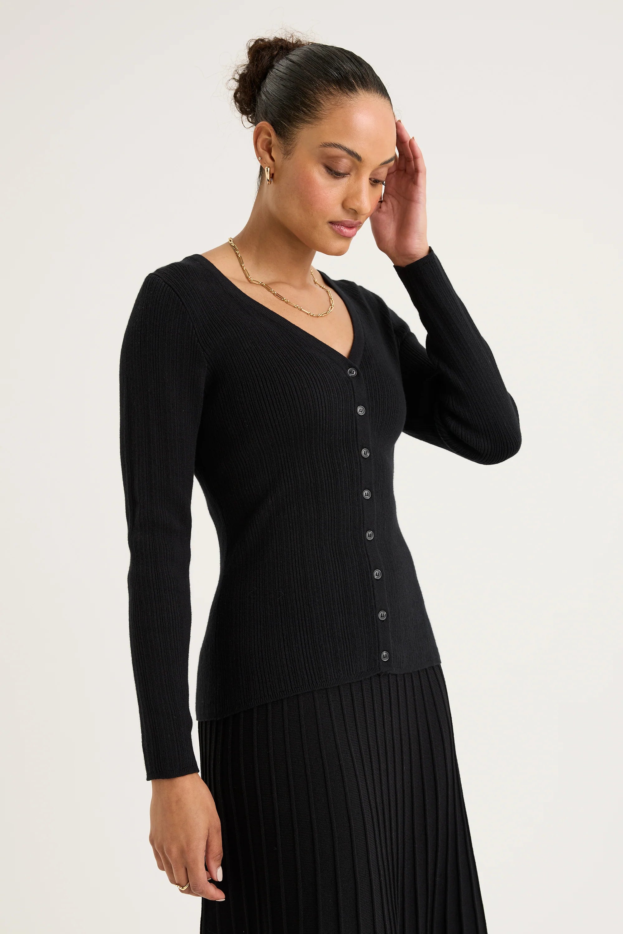 Yarra Trail Mica Cardi | Black