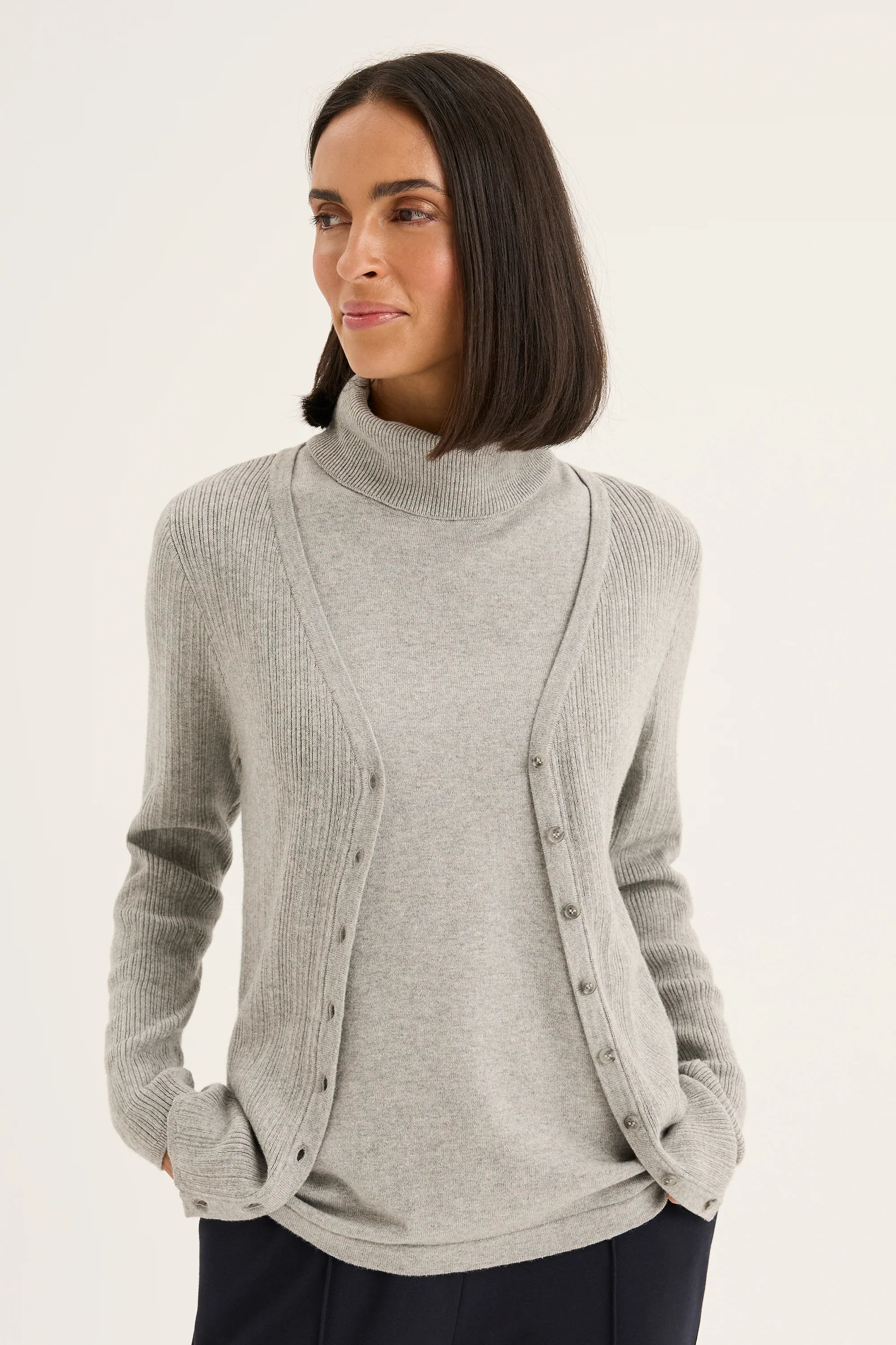 Yarra Trail Mica Cardi | Silver Marle