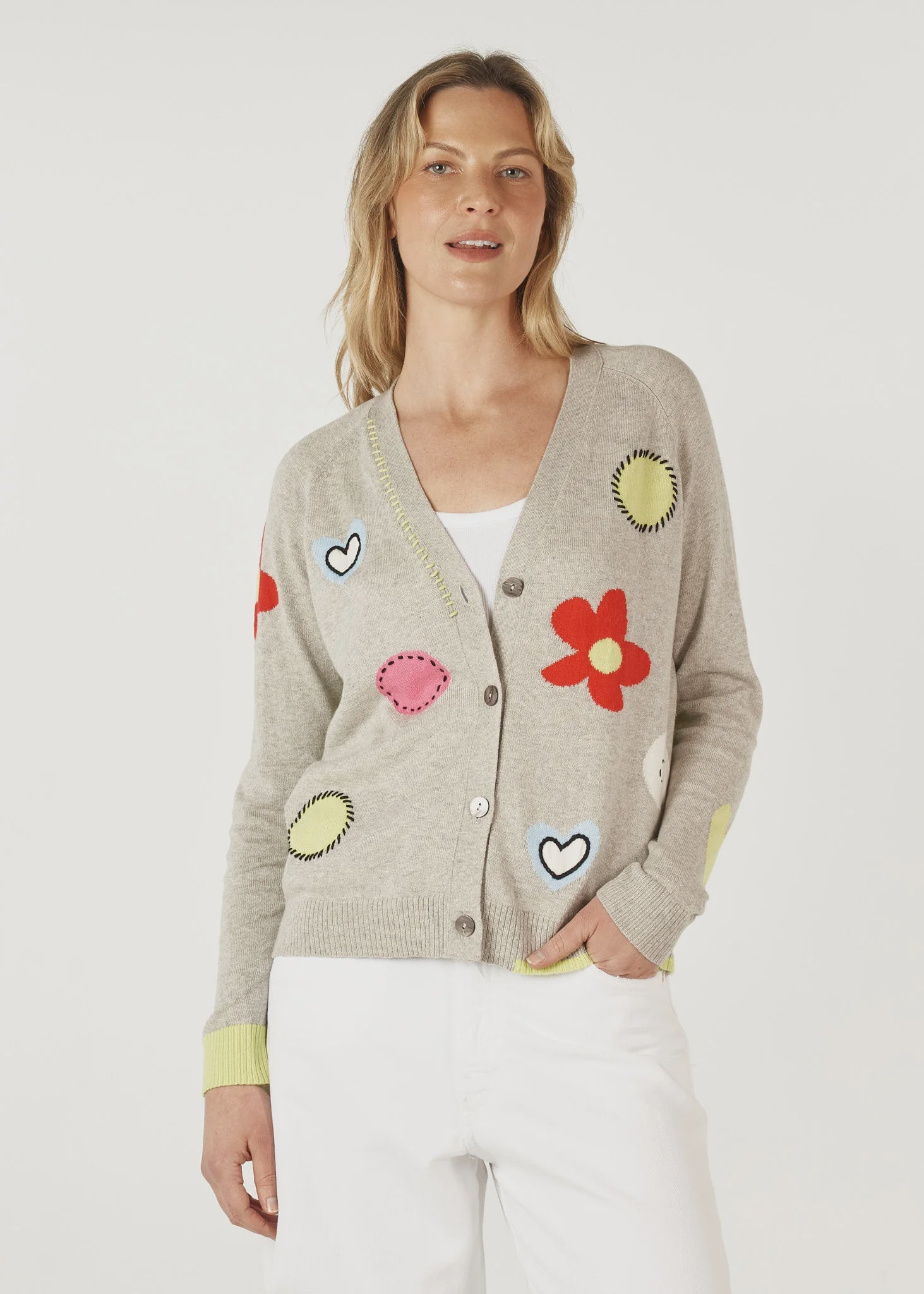 Zaket & Plover Happy Cardi | Marl