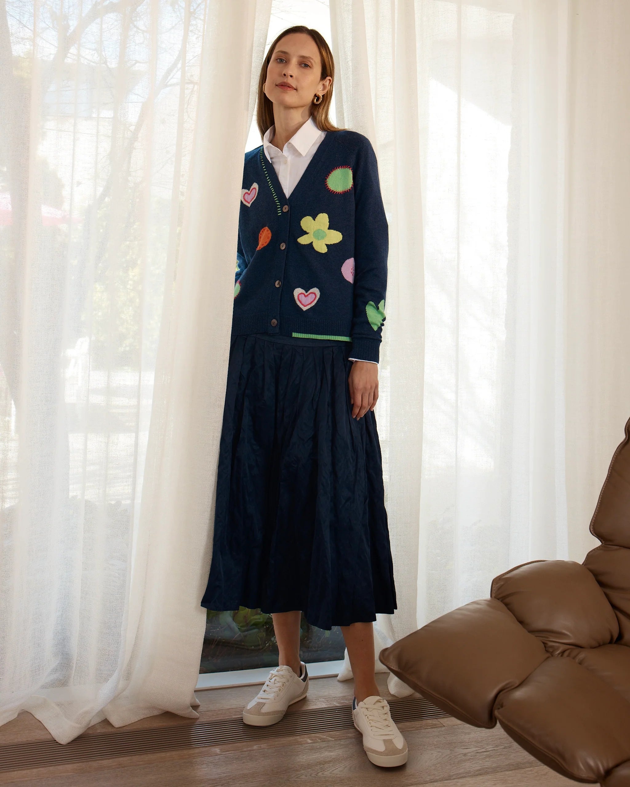 Zaket & Plover Happy Cardi | Denim