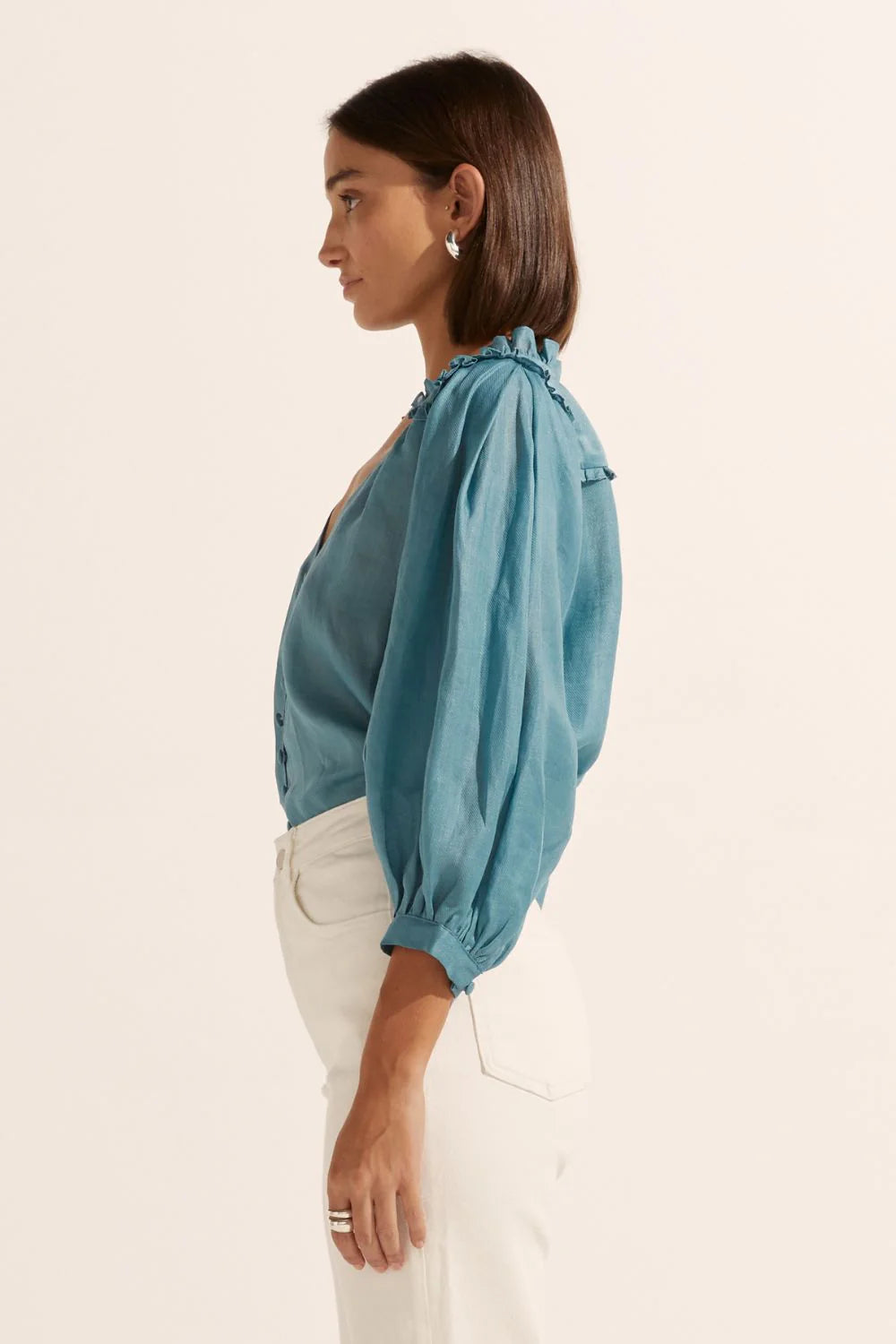 Zoe Kratzmann Brigade Top | Sea Blue