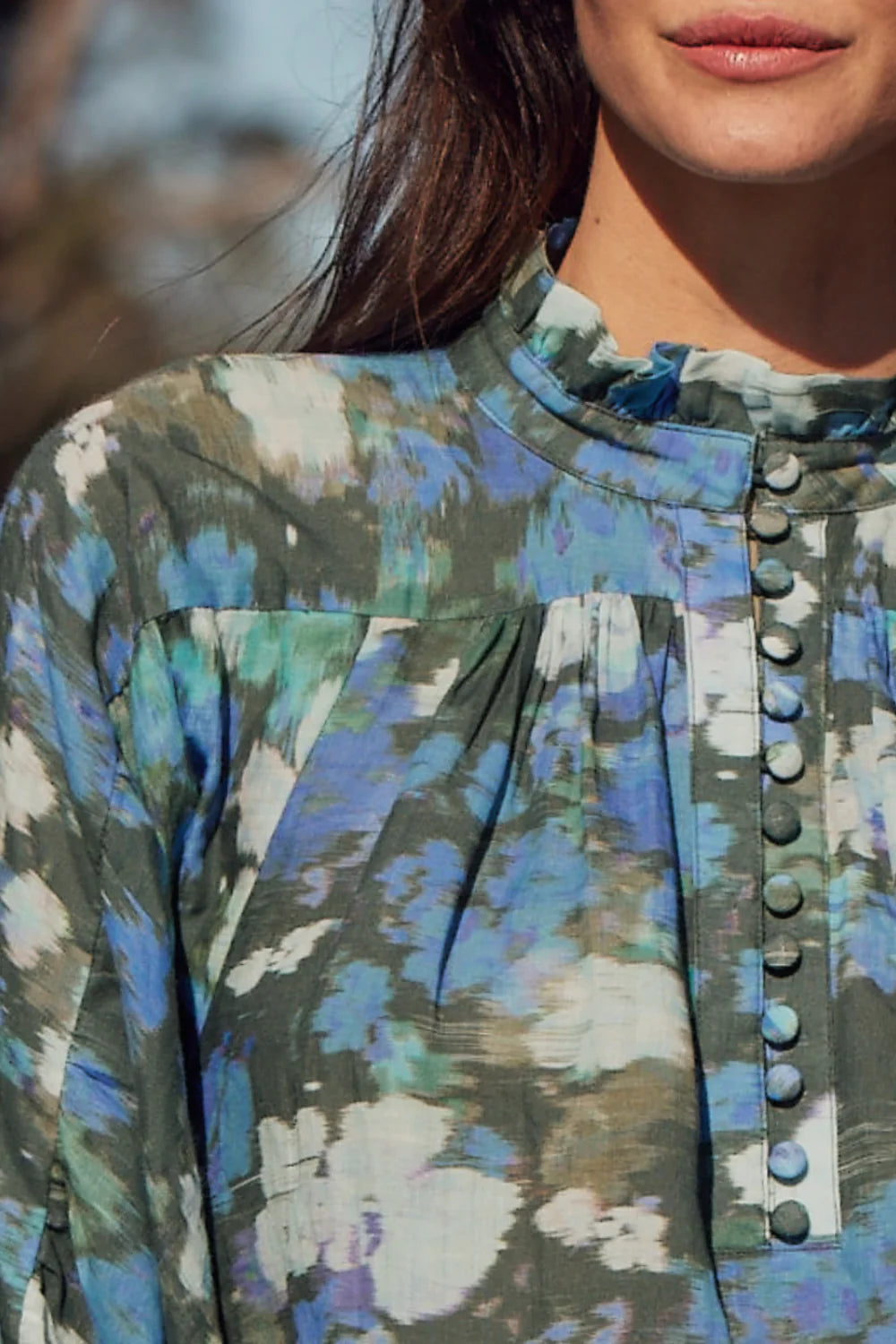 Zoe Kratzmann Crescendo Top | Forest Blur