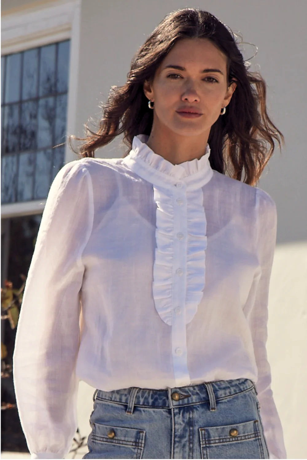 Zoe Kratzmann Dialect Top | Porcelain