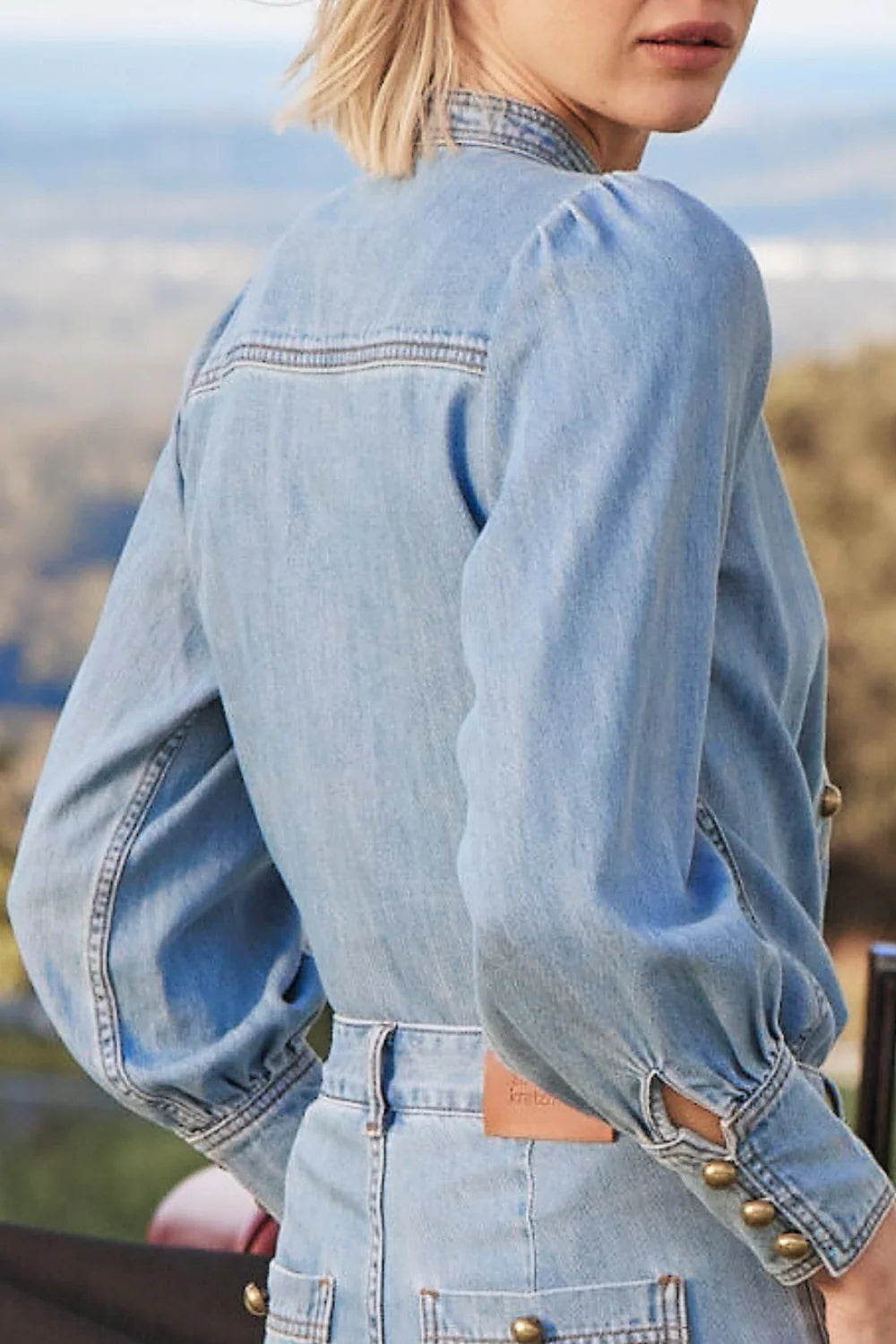 Zoe Kratzmann Hanker Top | Light Washed Denim