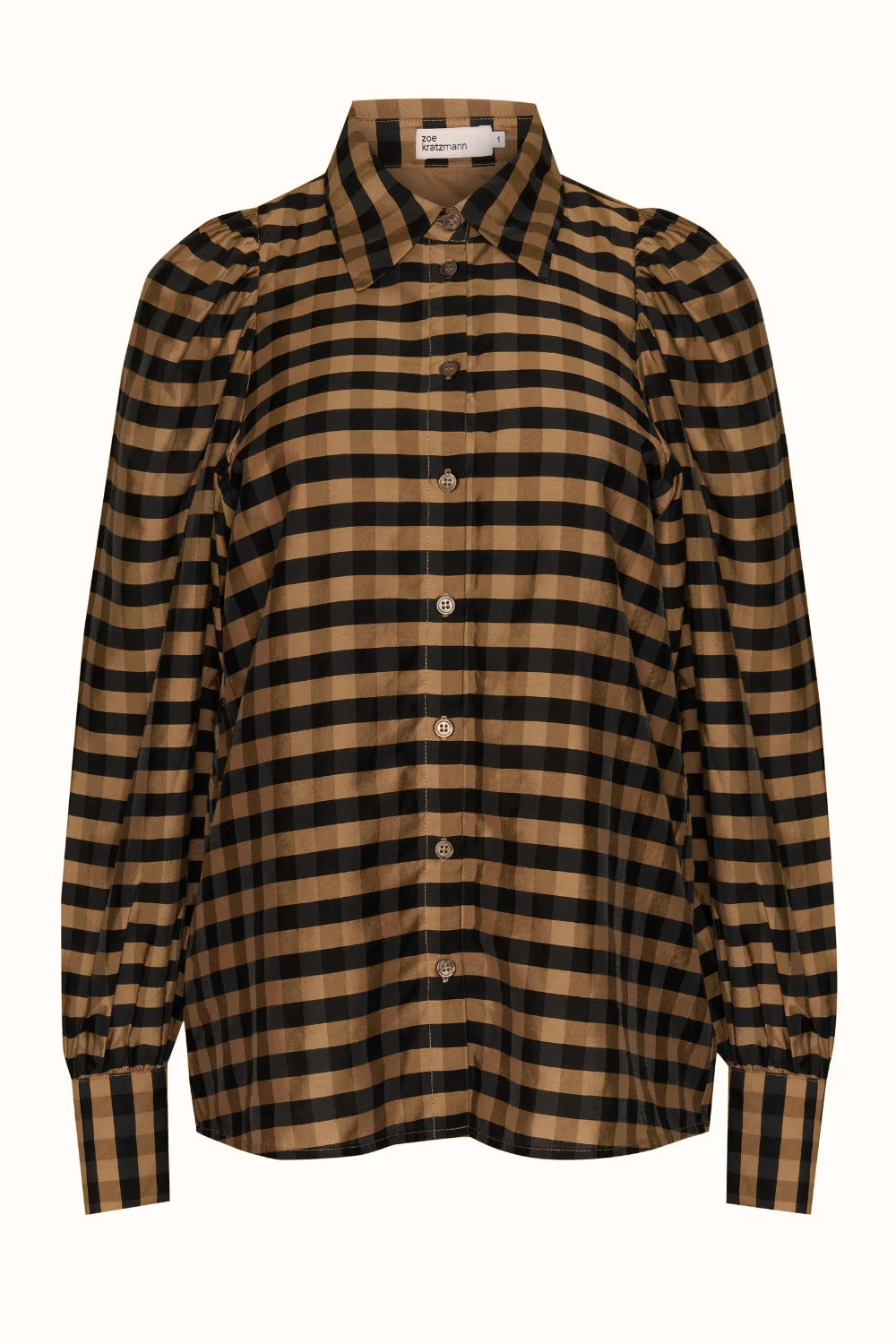 Zoe Kratzmann Mirage Top | Toffee/Black Check