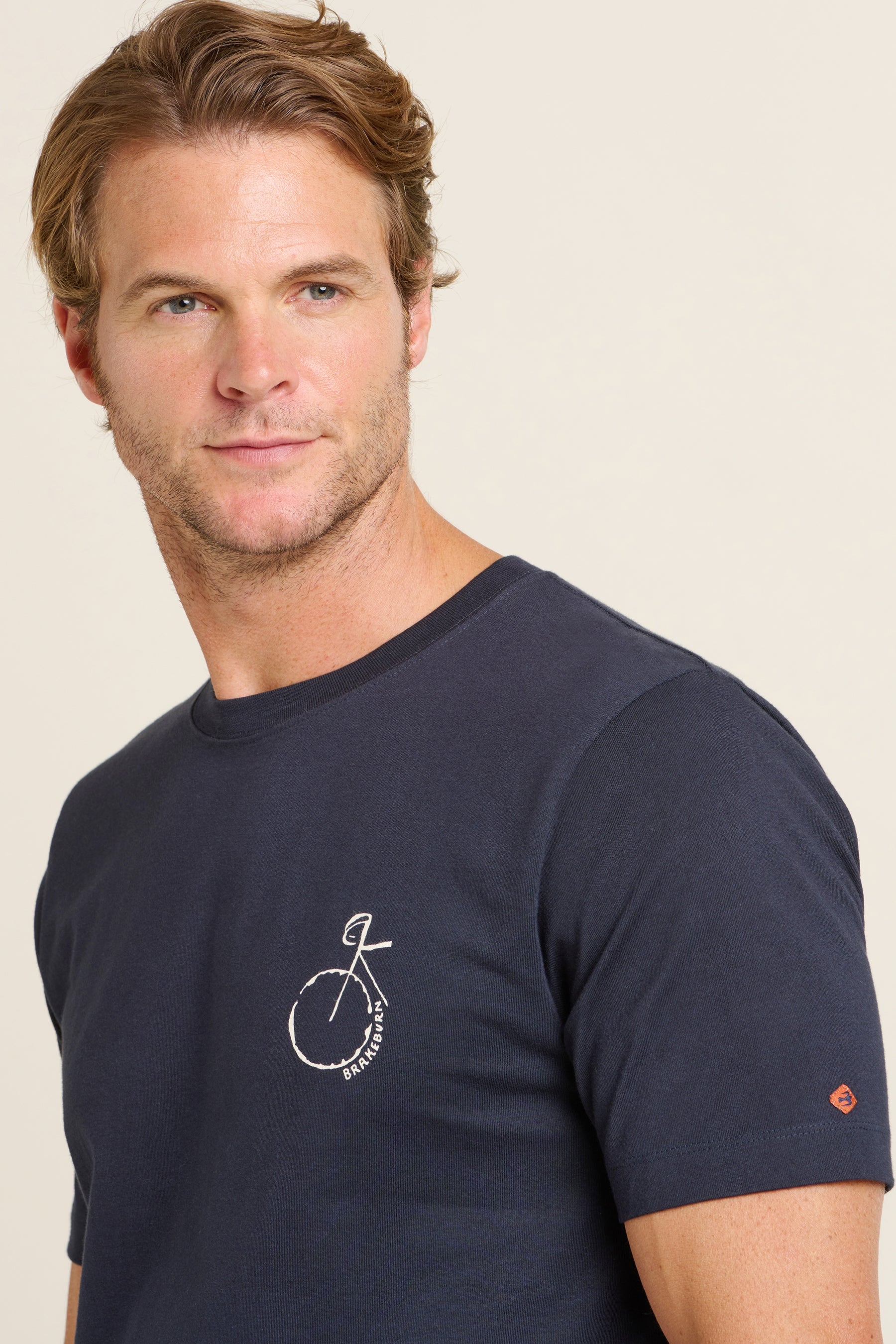 Brakeburn Abstract Bike Tee | Navy