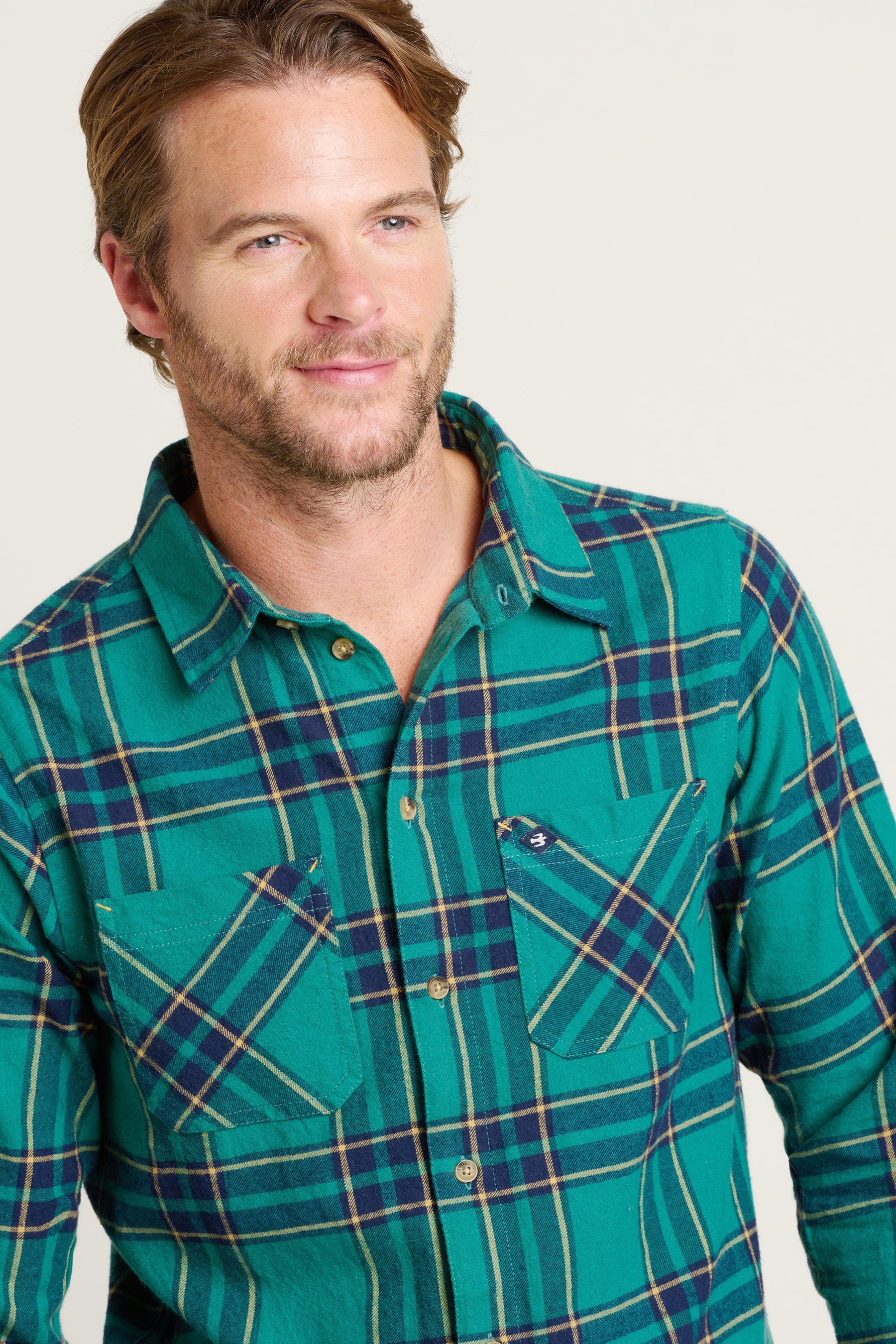 Brakeburn Check Shirt | Green