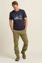 Brakeburn Half Tone Surf Tee | Navy