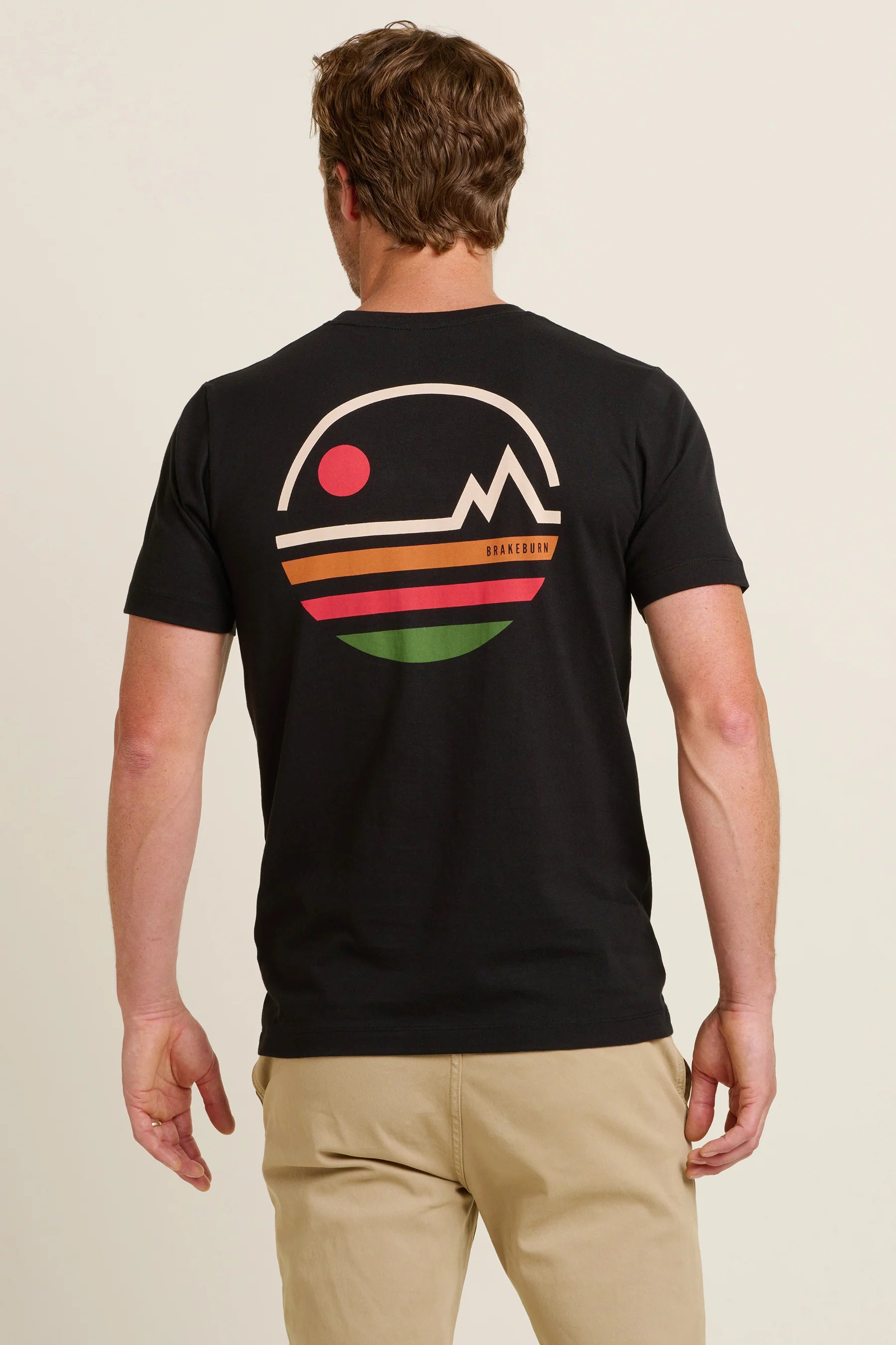 Brakeburn Linear Mountain Tee | Black