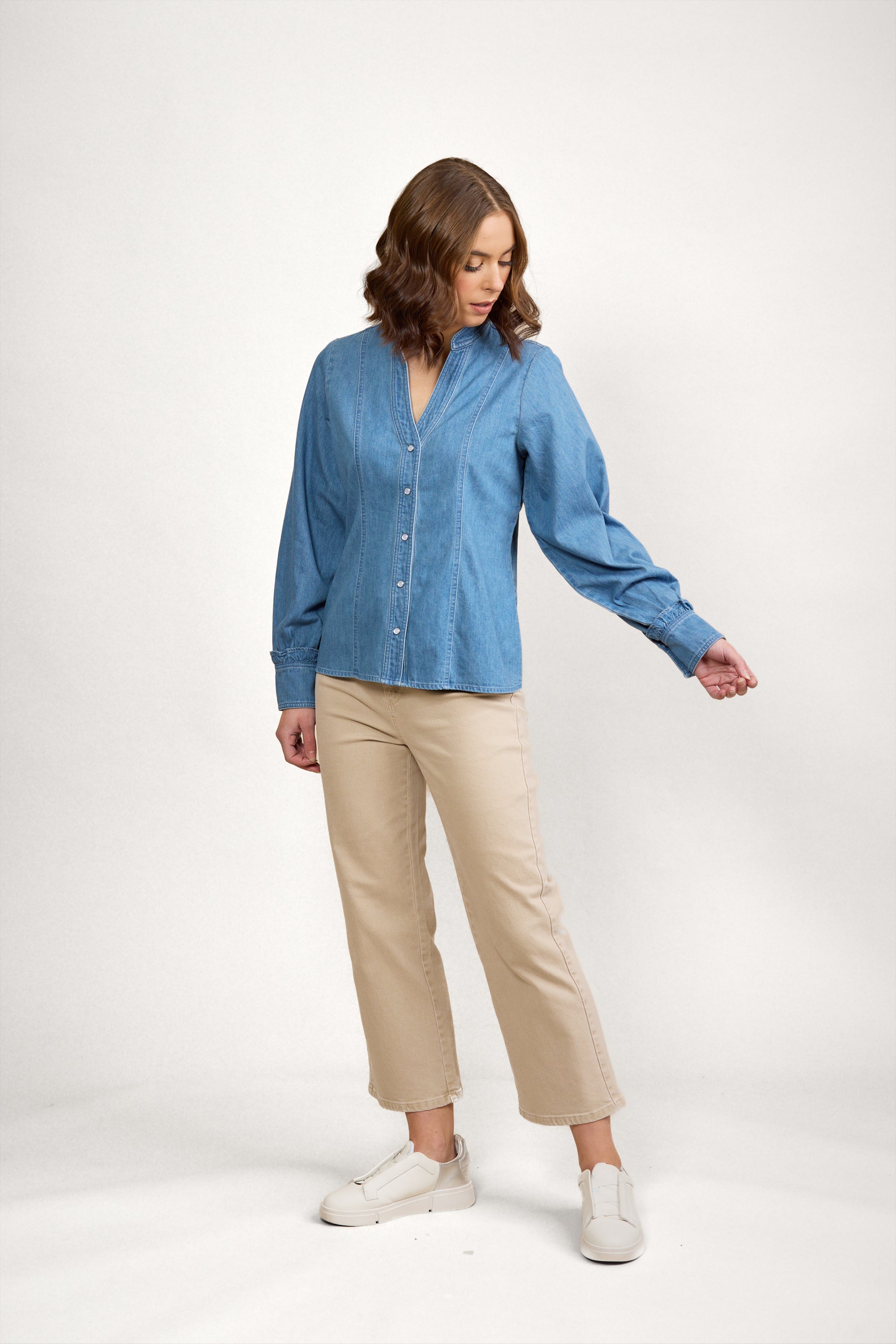 Knewe 5092 Joan Shirt | Blue Wash
