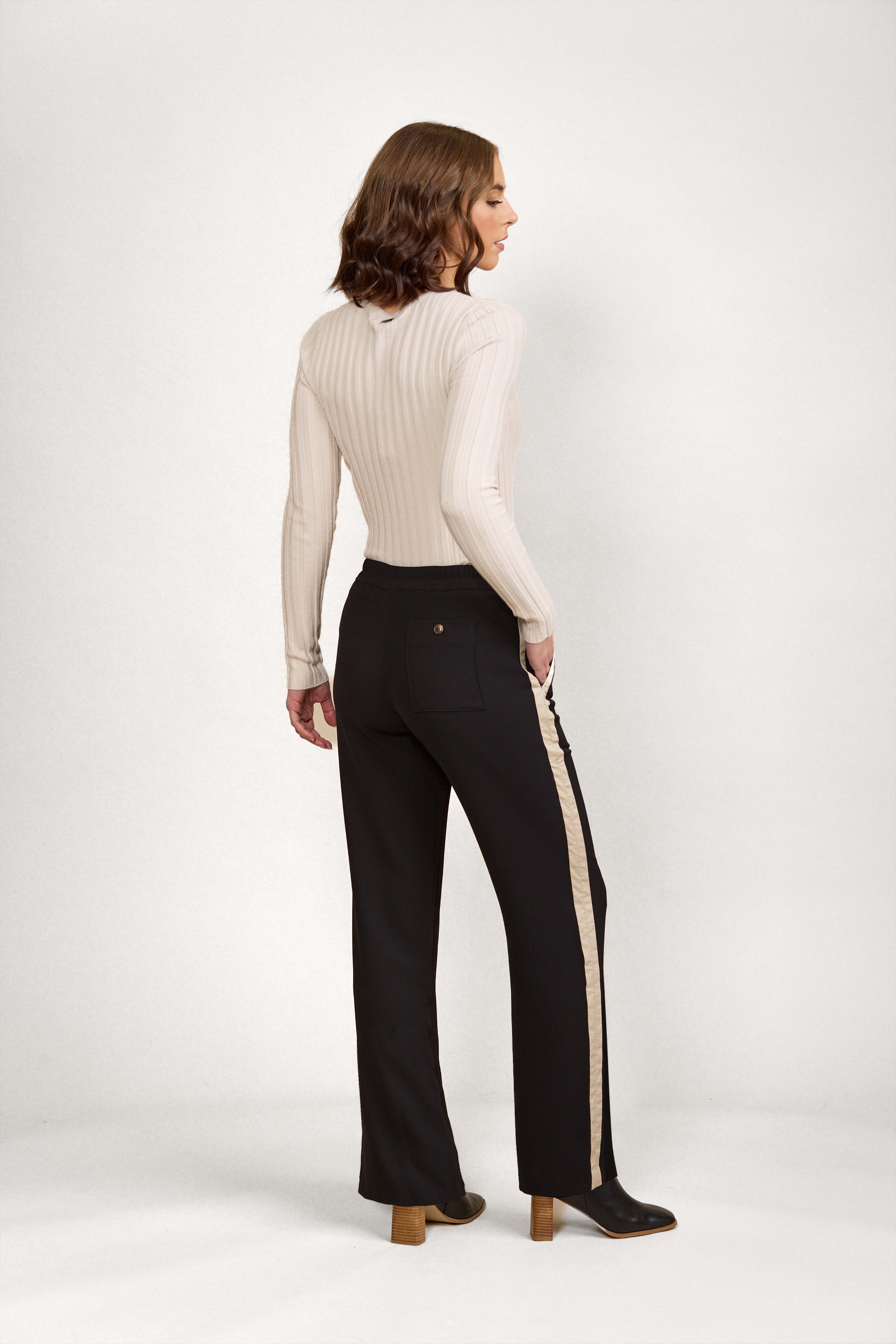 Knewe  Bowie Pant | Black/Oat