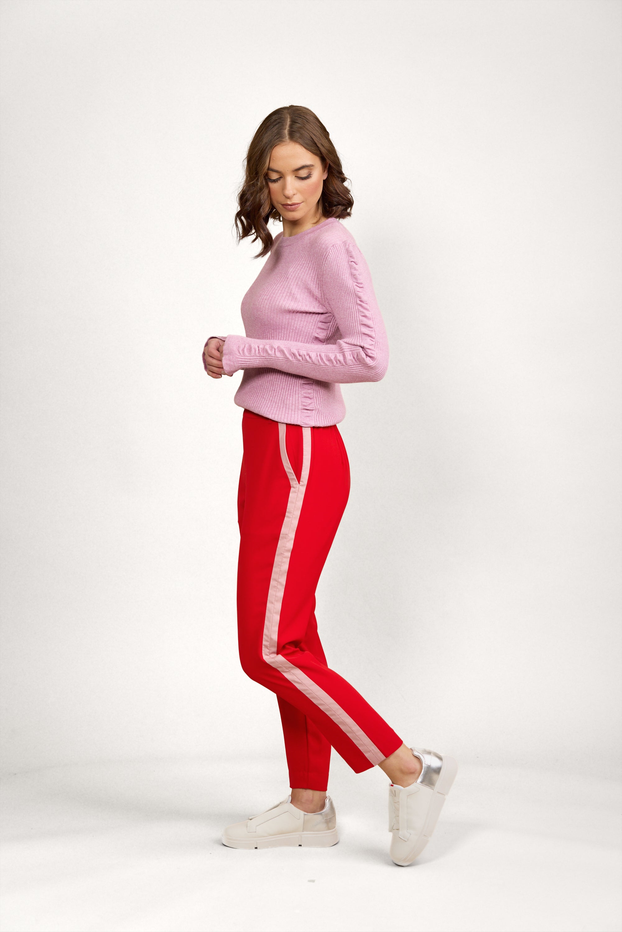 Knewe 7092 Crew Pant | Chilli/Rose